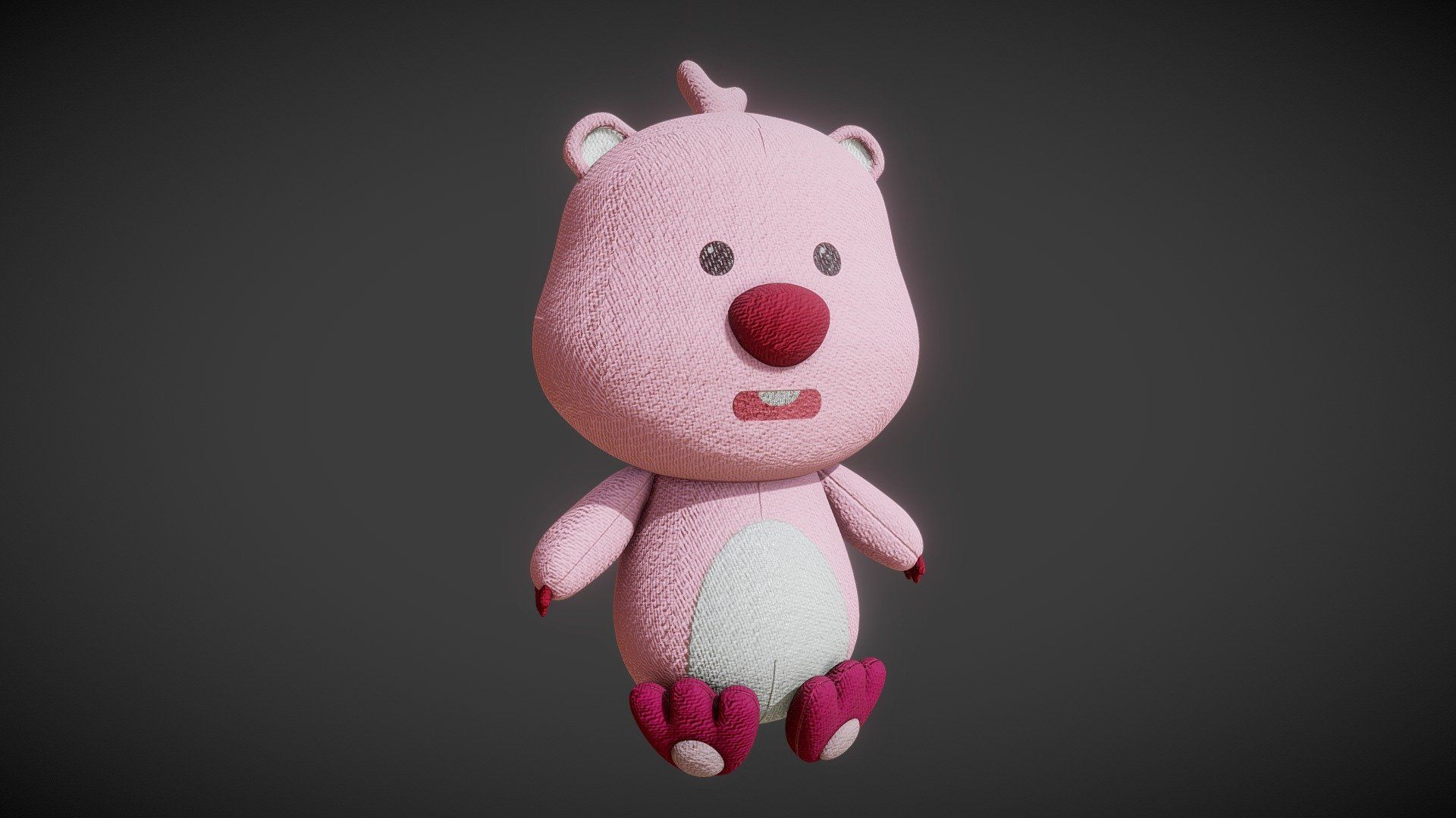 1920x1080 Pororo Plush model by Galiel Raphanor [6c25580]