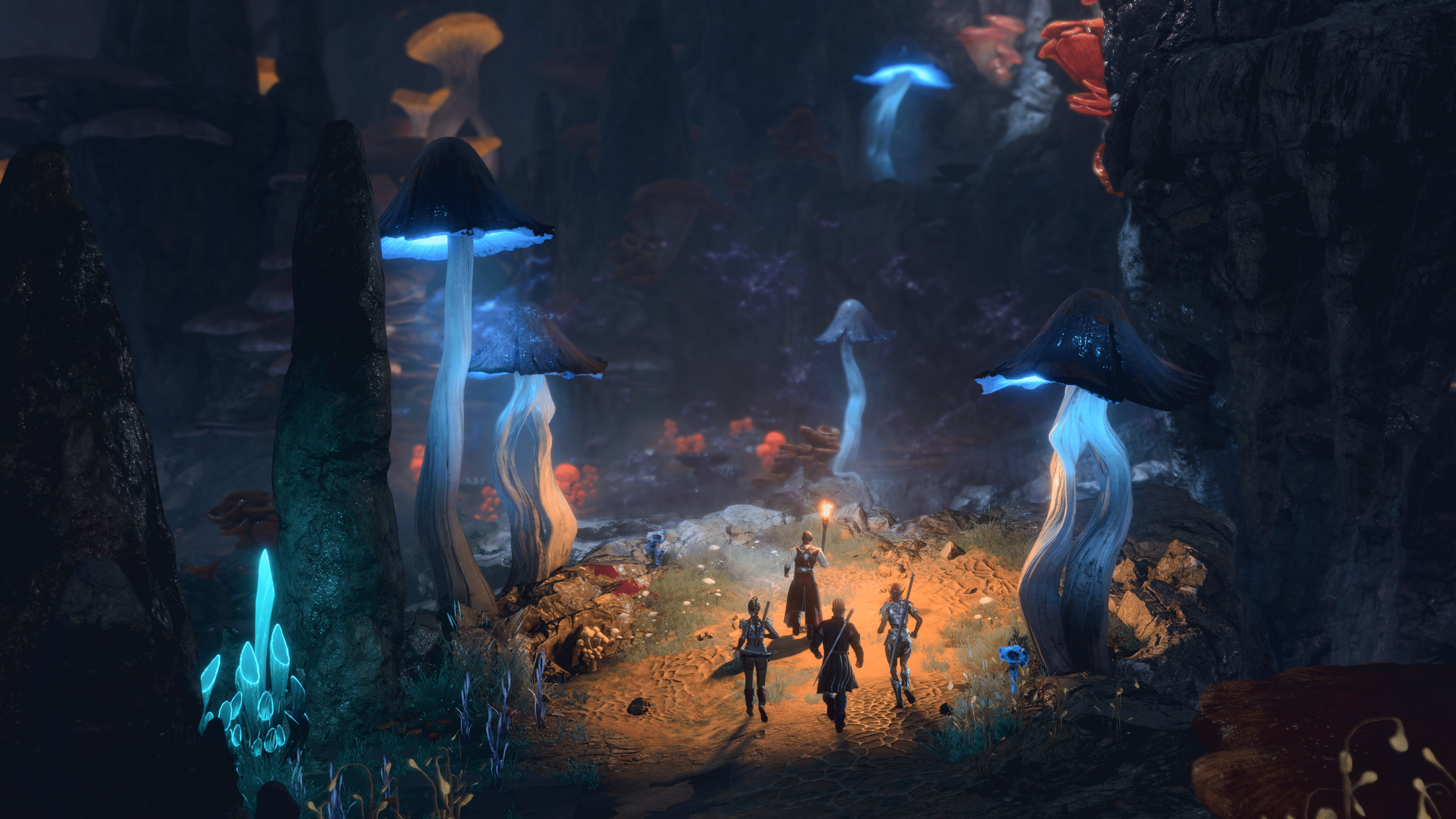 3840x2160 Baldur's Gate 3 Enchanted Underdark Wallpaperx2160