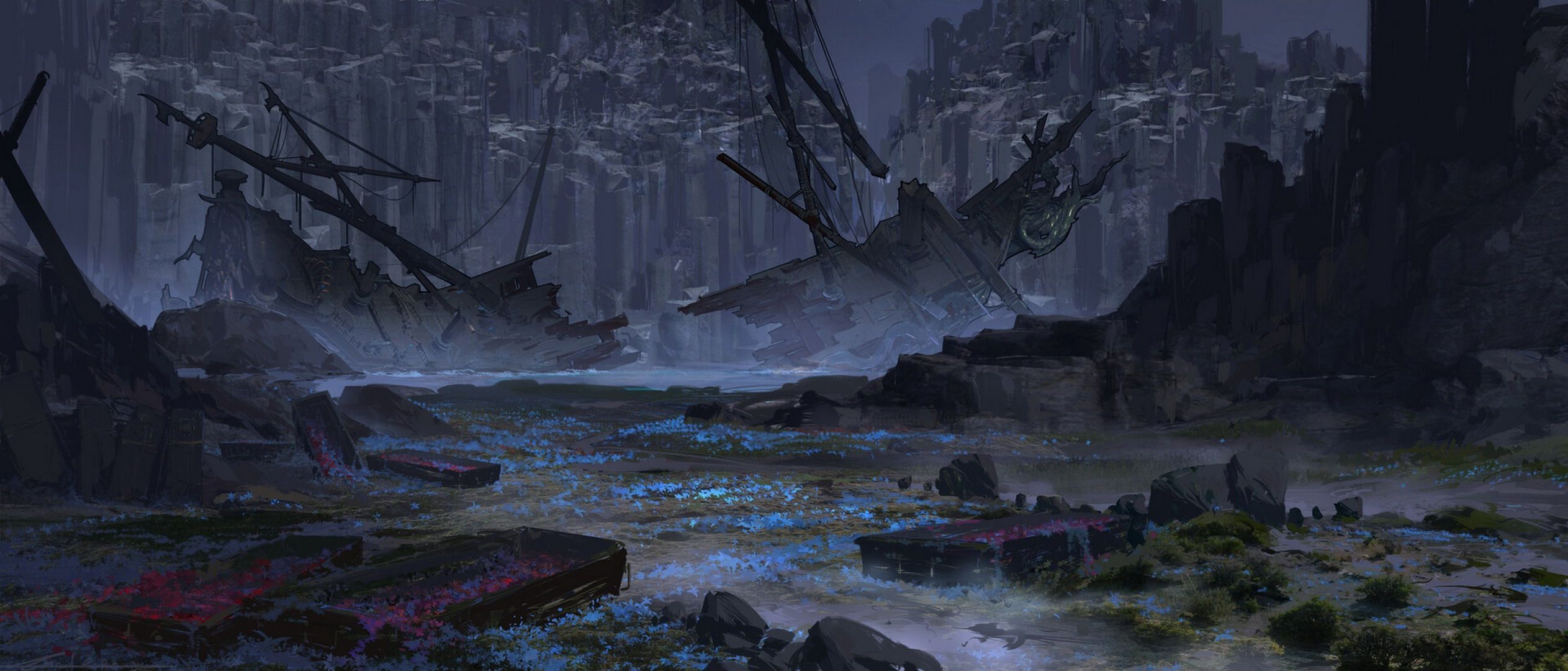 2526x1080 Download Fantasy Landscape Fantasy Landscape HD Wallpaperx1080