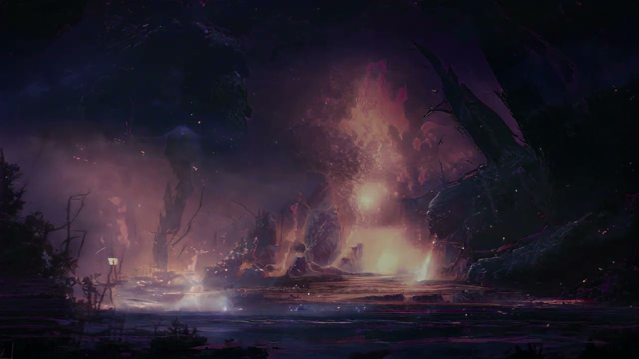 1280x720 Underdark Ambience Hour. Lower Dark. Dark Ambient Drone