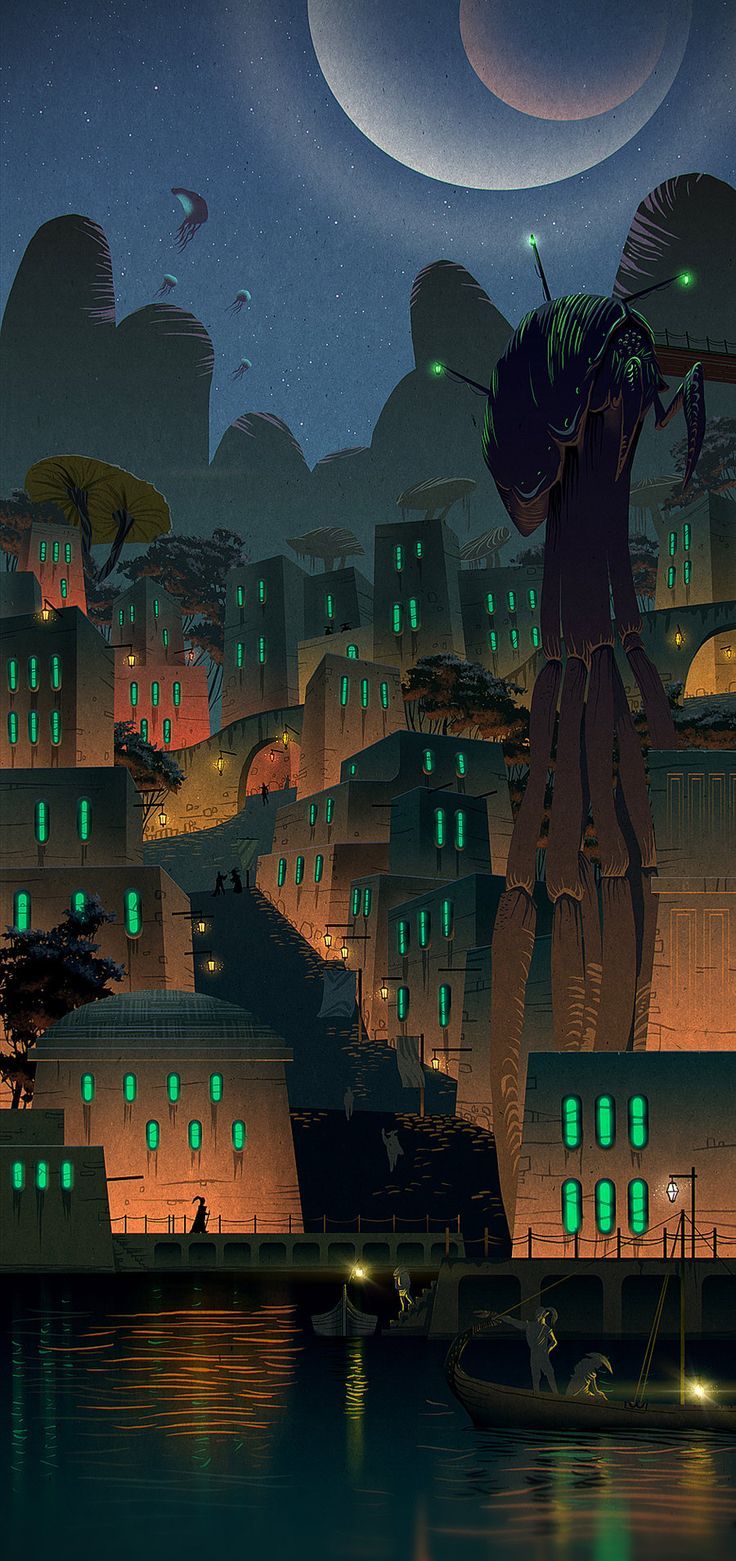 736x1561 Dnd Underdark City. Underdark City Art, Morrowind Wallpaper 4k, Sci Fi Fantasy