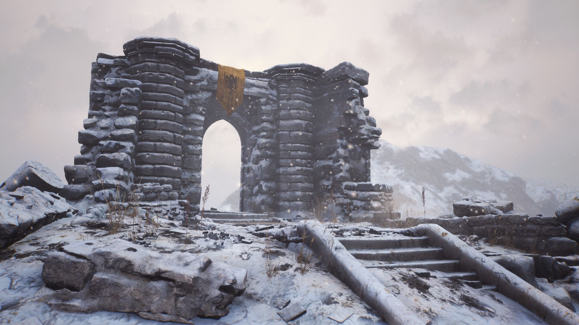 1920x1080 Winter is coming. (Fantasy Castle Ruins, 2019)