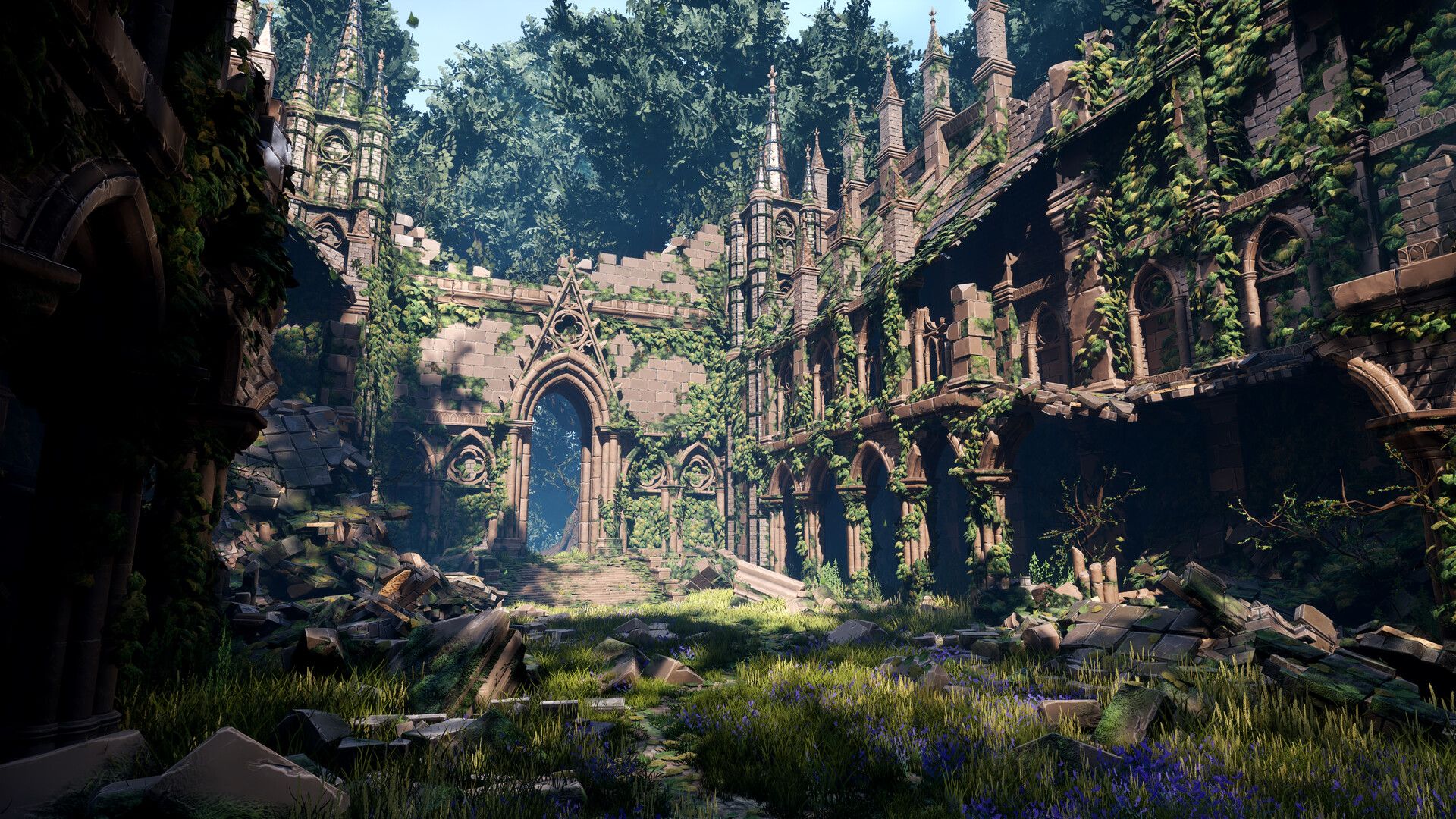 1920x1080 Fantasy Castle Ruins