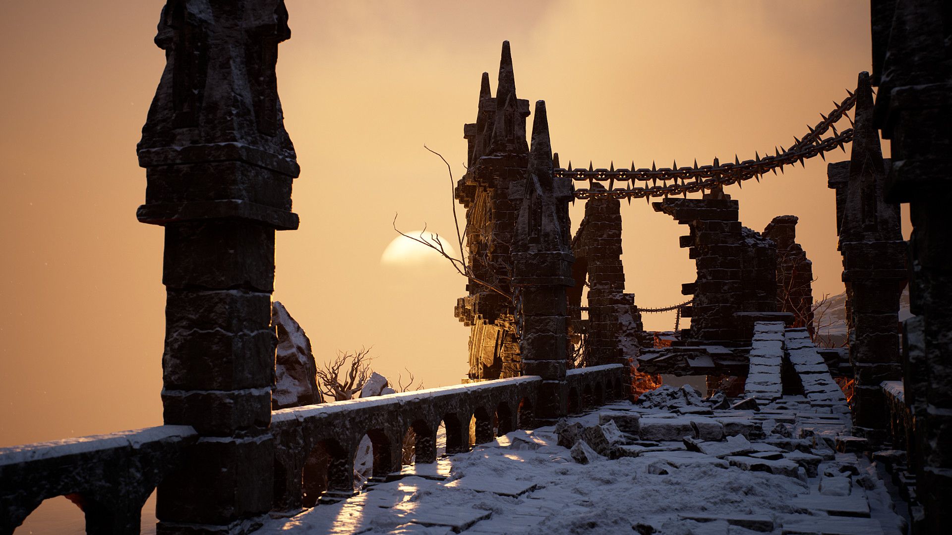 1920x1080 Dark Fantasy Ruins
