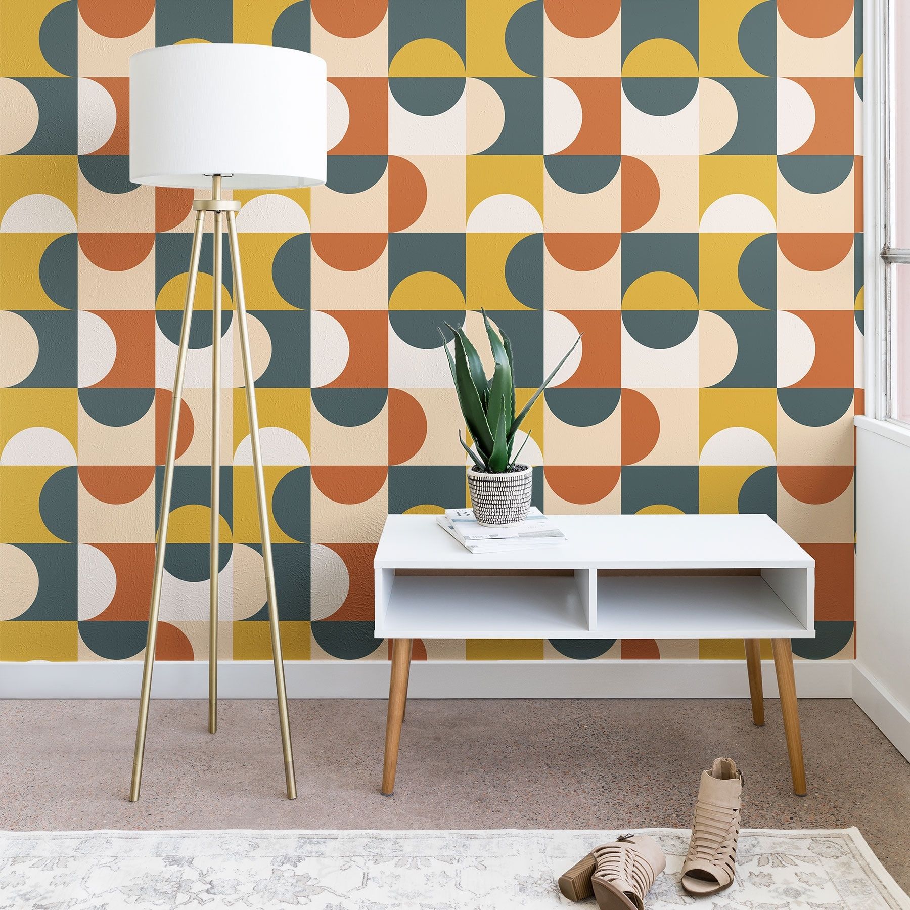 1800x1800 The Old Art Studio Mid Century Modern Geometric 23 Wallpaper Bath & Beyond