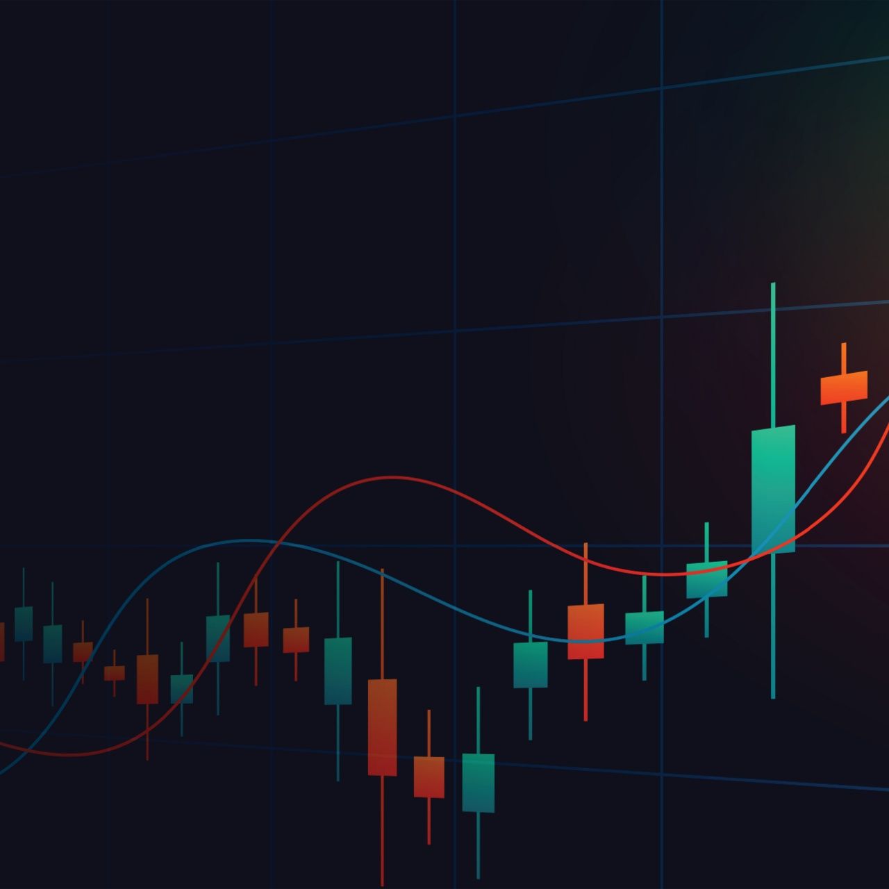 1280x1280 Day Trading Wallpaper 4K, Candlestick pattern, Stock Market