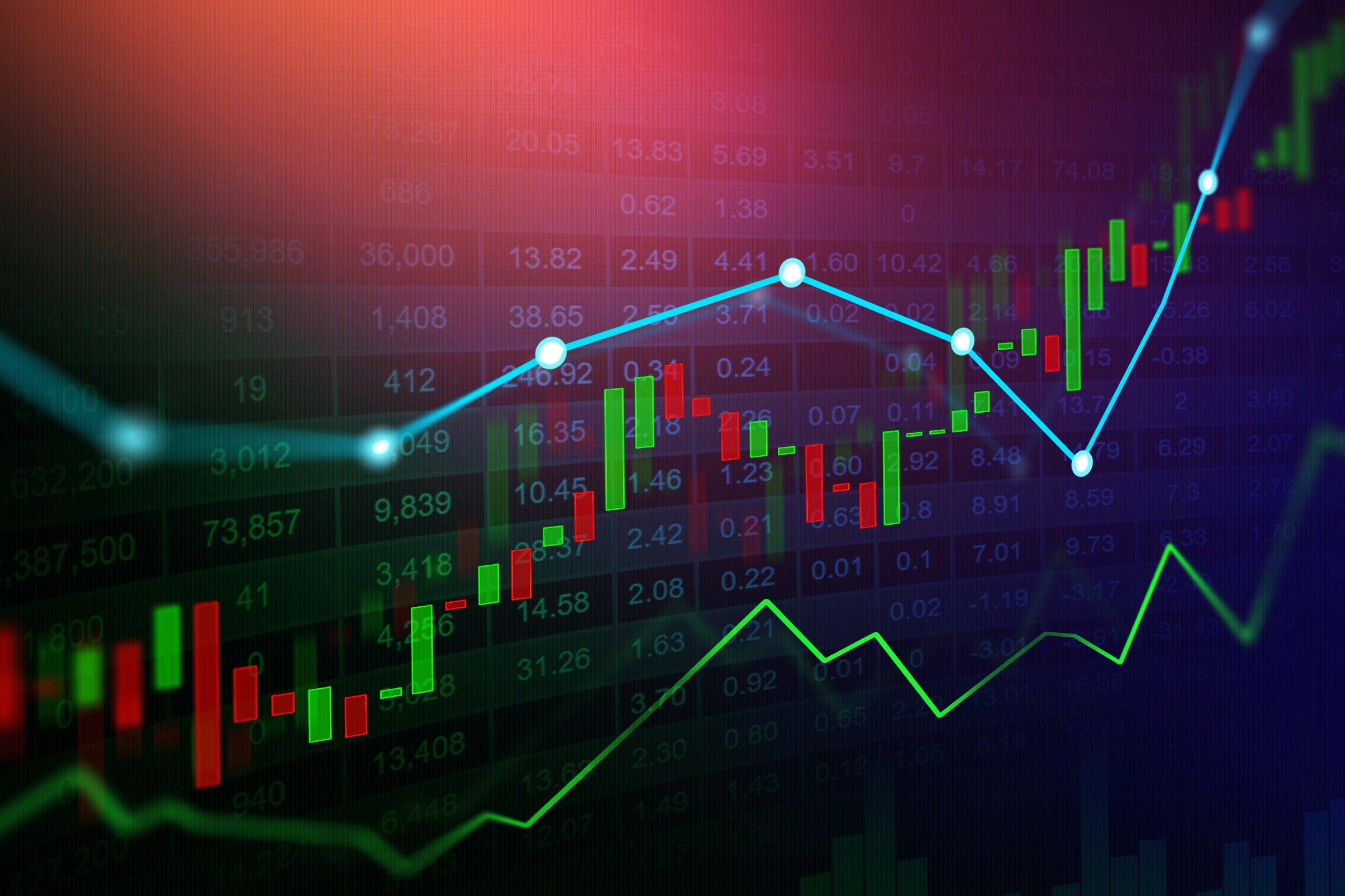 3049x2032 Trading Charts Wallpaper