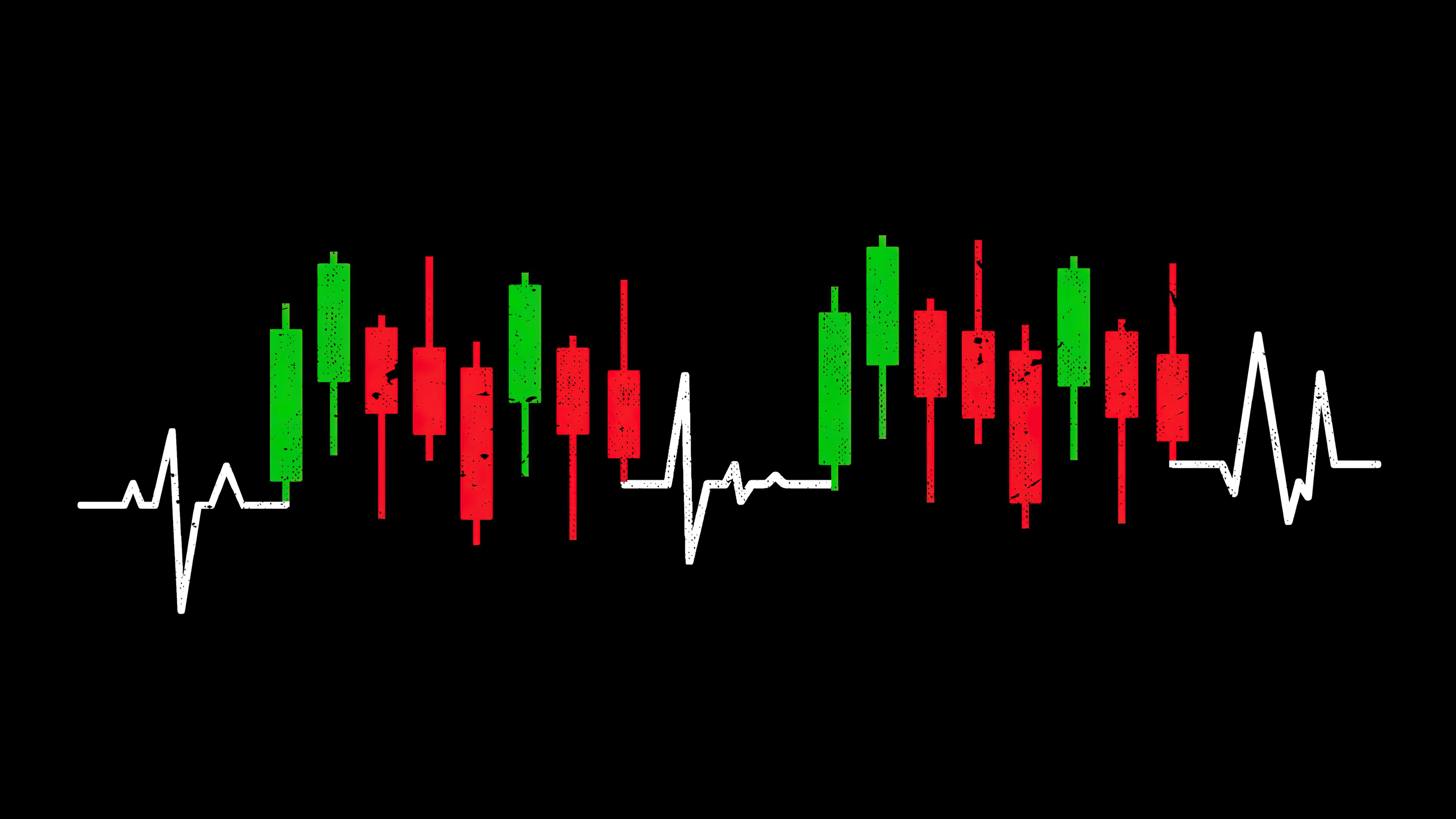 3840x2160 Heartbeat Candlestick Chart Wallpaper 4K, Stock Market
