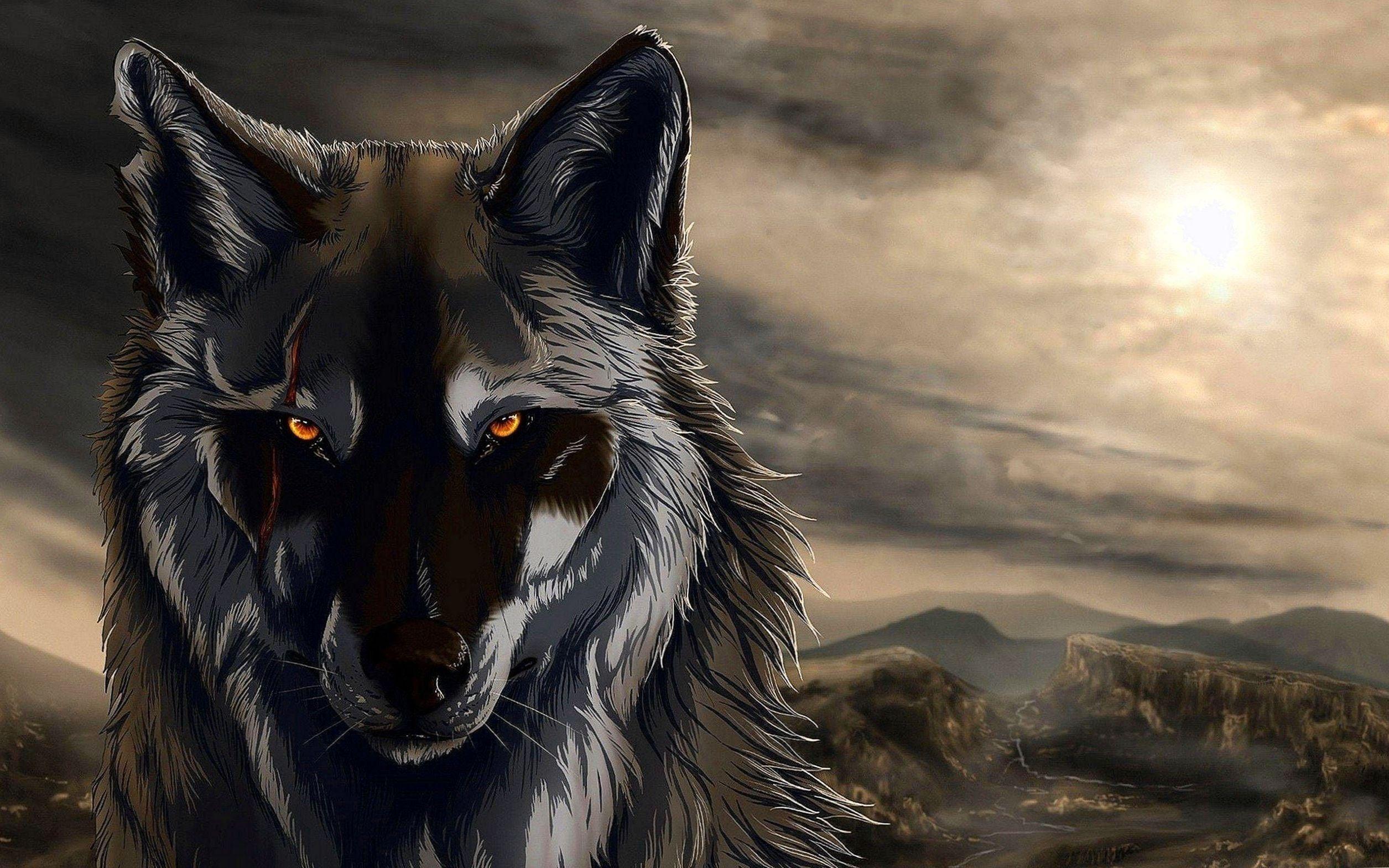 2511x1569 Hình nền Anime Wolf 3D Wolf Wallpaper.Pro
