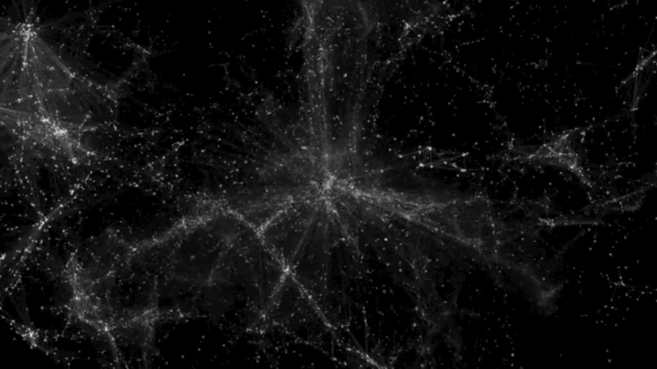1280x720 Cosmic Web Wallpaper