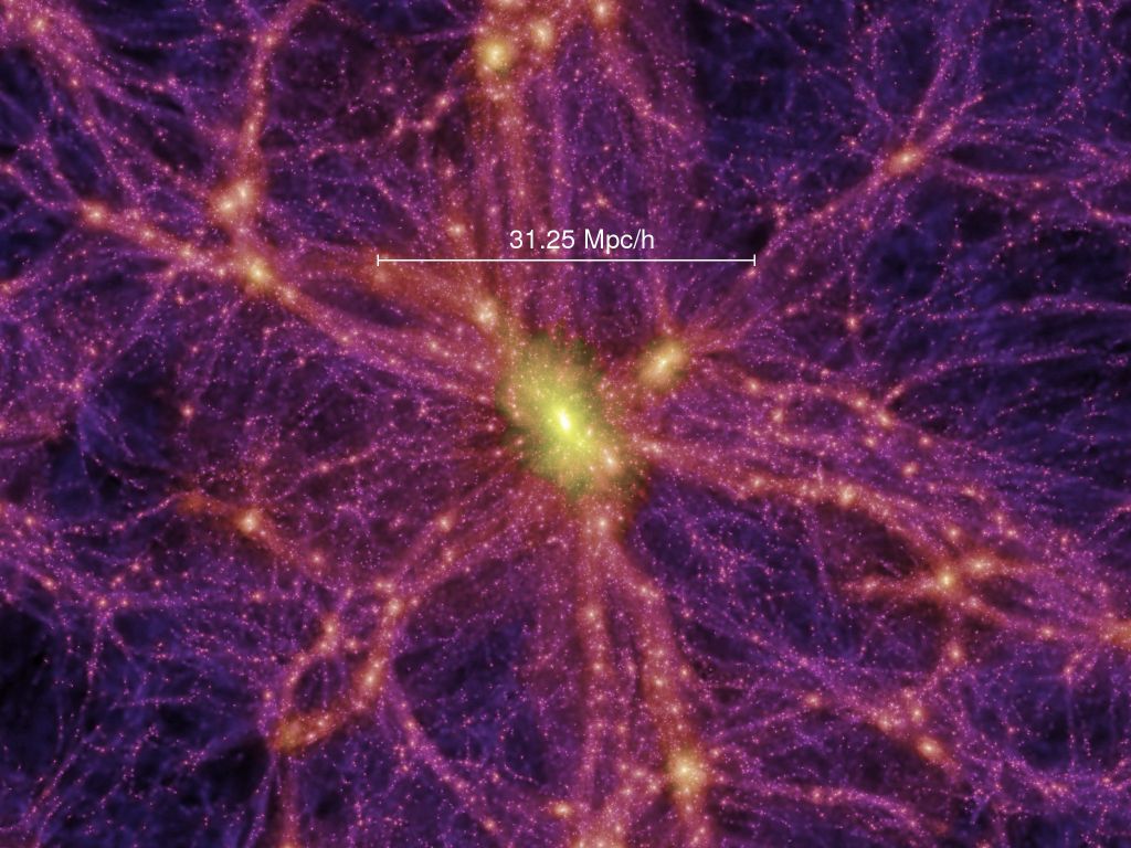 1024x768 Illuminating the Void: Astronomers Observe Cosmic Web Filament Between Galaxies for The First Time