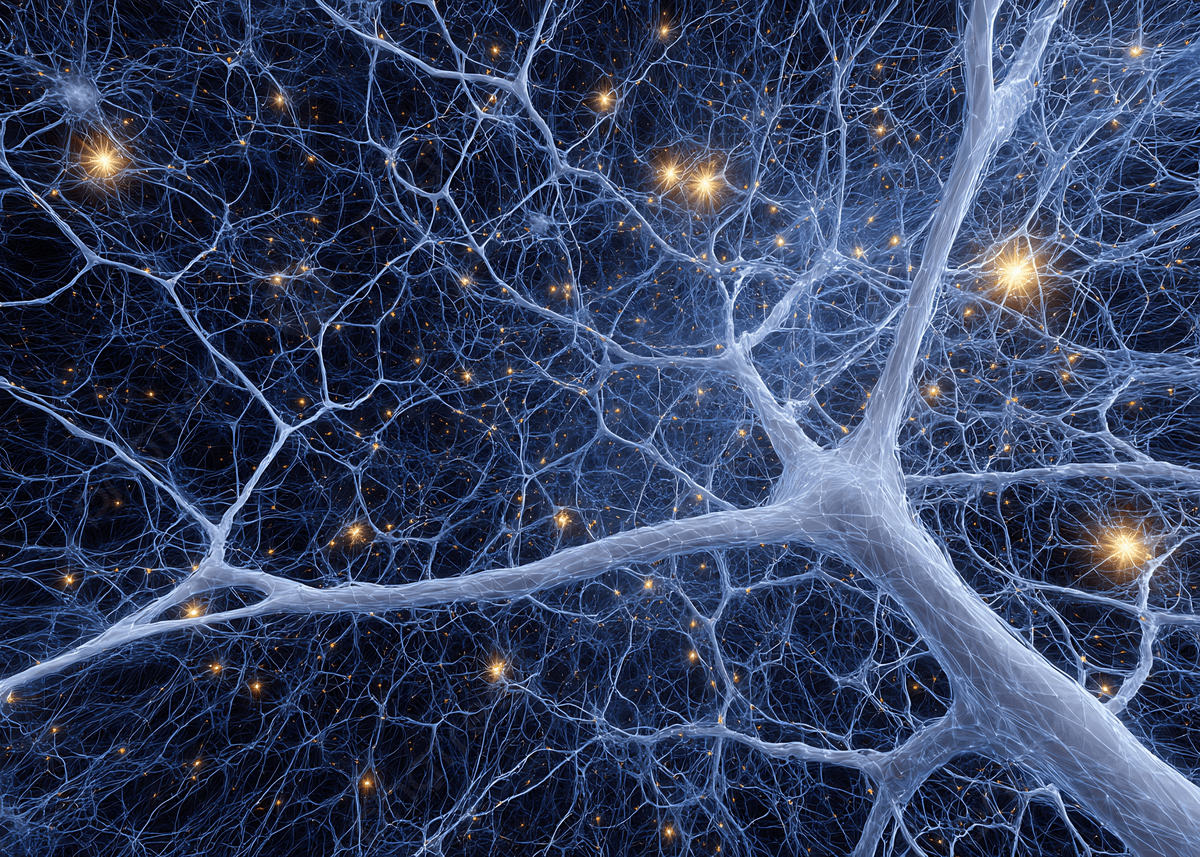 1200x857 Cosmic Web Of Stars Neural Network Abstract With Galaxy Theme Visual, Neural, Network, Cosmic Background Image And Wallpaper for Free Download