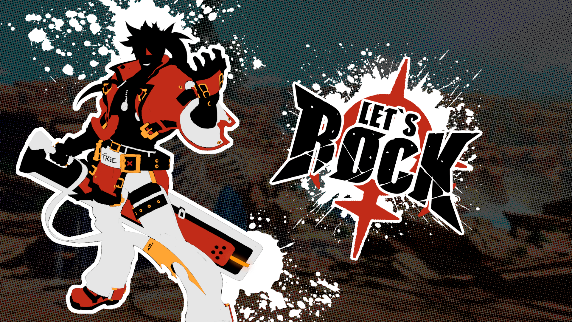 1920x1080 Happy Chaos and Sol Badguy Wallpaper, and a mobile of the Nago one as a Bonus ;)