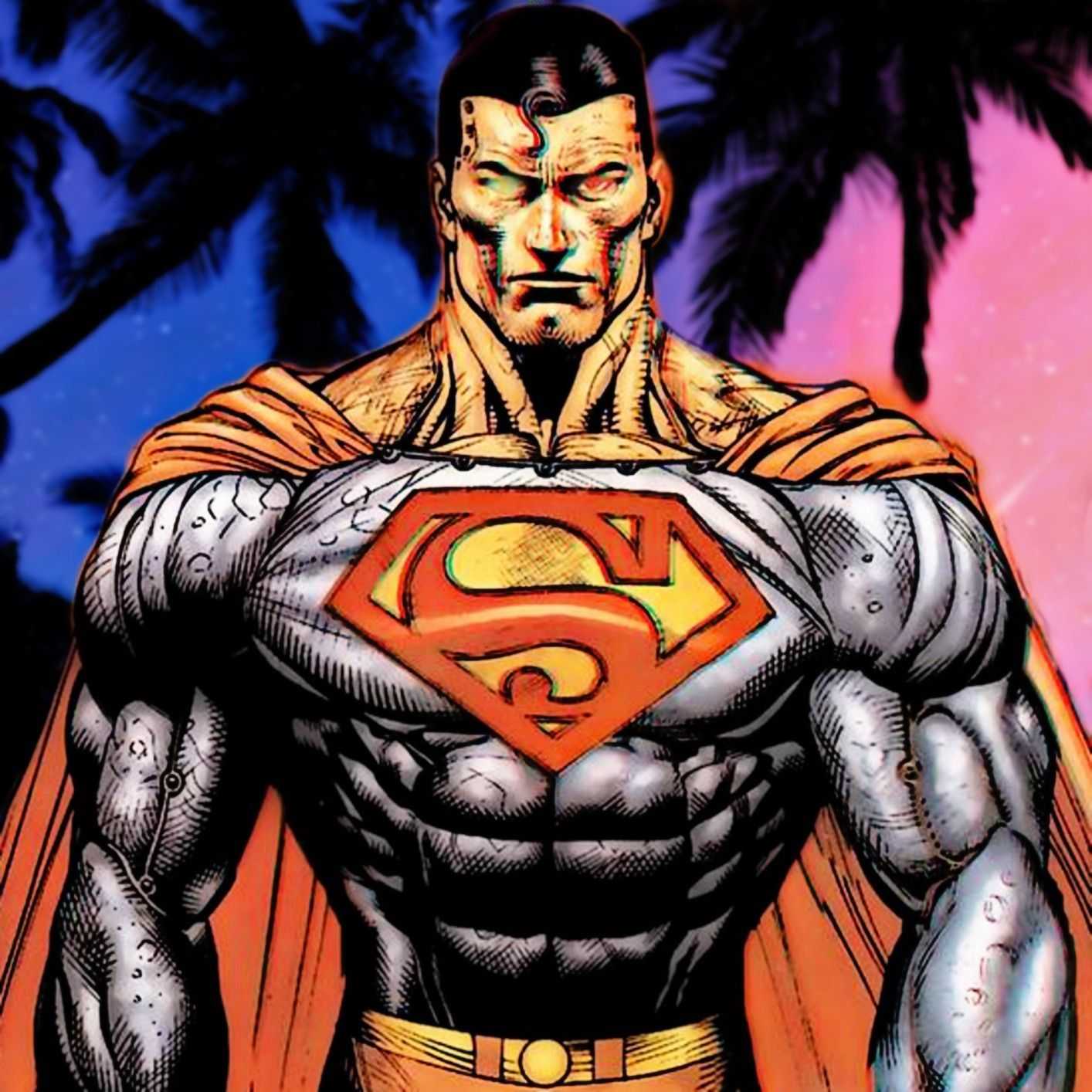 1414x1414 Superman Cosmic Armor Wallpaper