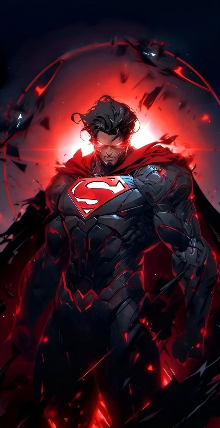 736x1427 Batman with superman powers. Cosmic armor superman pfp, Black suit superman art, Superhero wallpaper