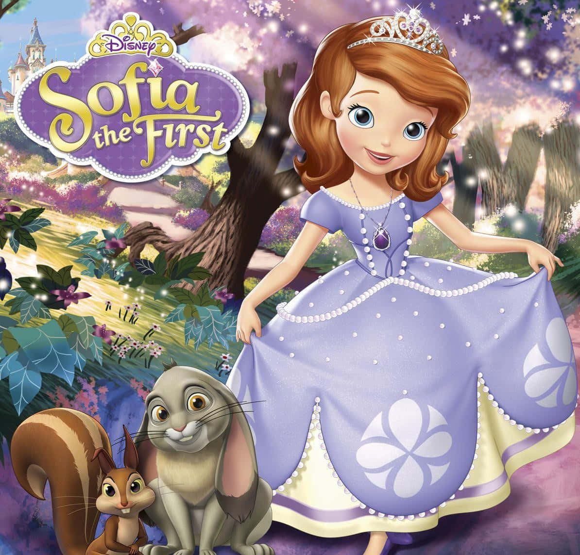1194x1144 Download Caption: Charming Princess Sofia in her Magical Royal World Wallpaper