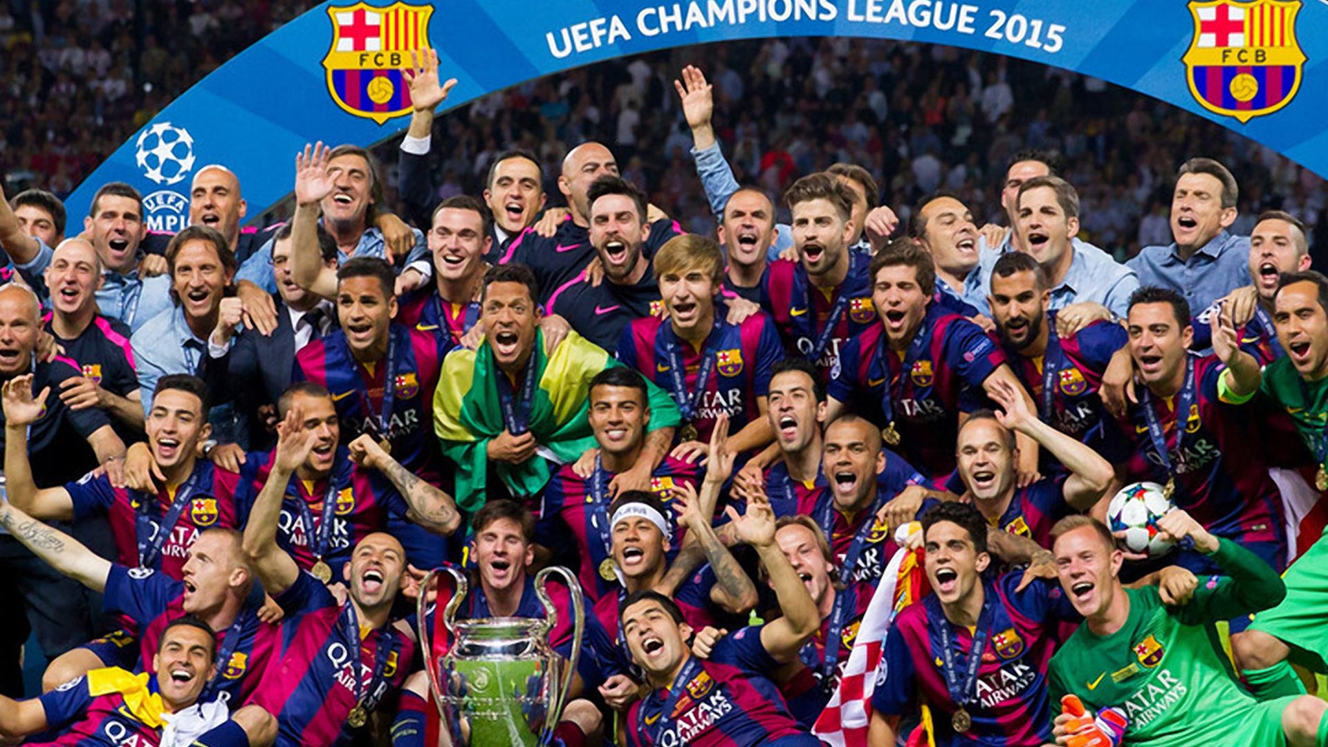 1920x1080 Barcelona Full Team Wallpaper