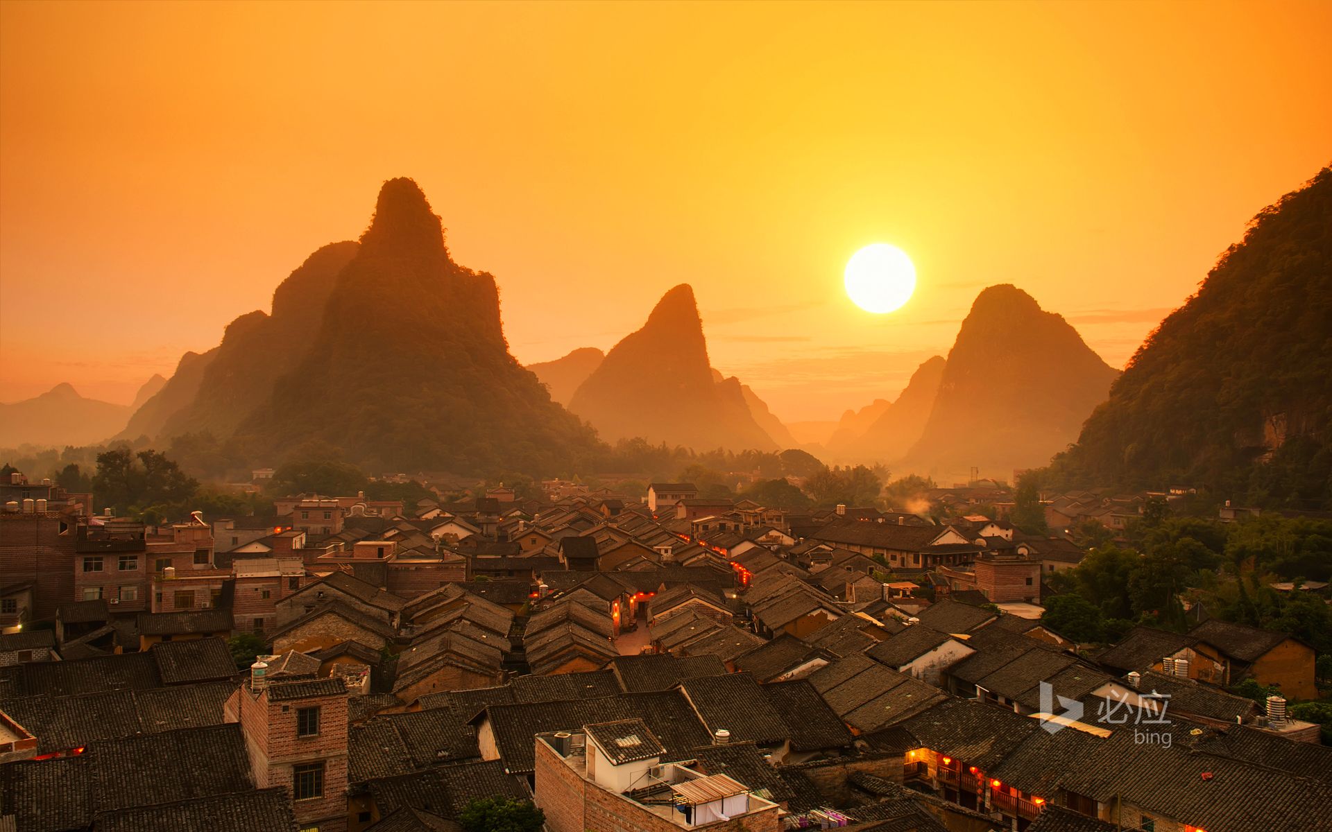 1920x1200 Guilin, Guangxi, near Yangshuo Wallpaper
