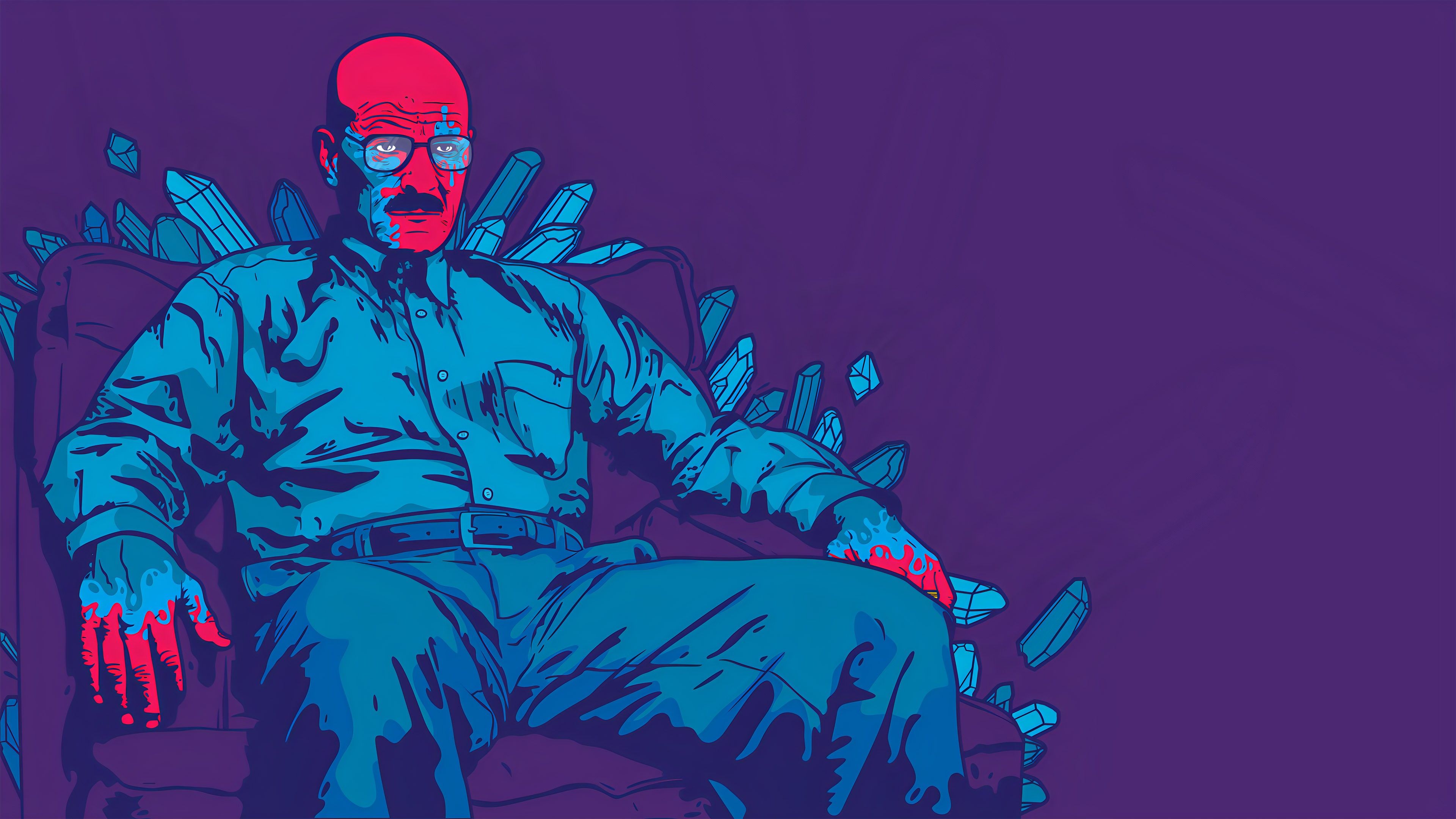 3840x2160 Walter White Art 4K HD Breaking Bad Wallpaper