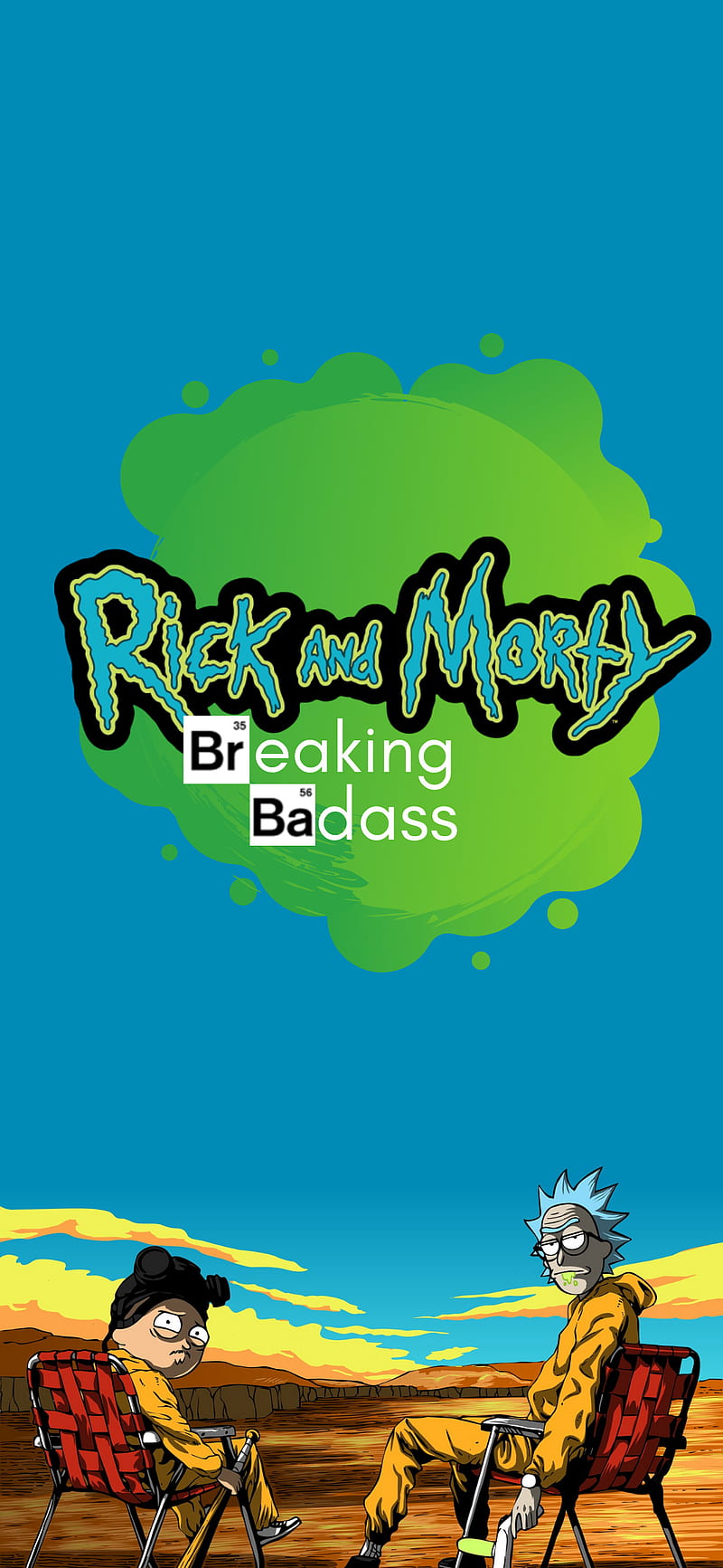 800x1733 Rick and Morty, adventure, animated, bad, breaking, breaking bad, cartoon, tv shows, HD phone wallpaper