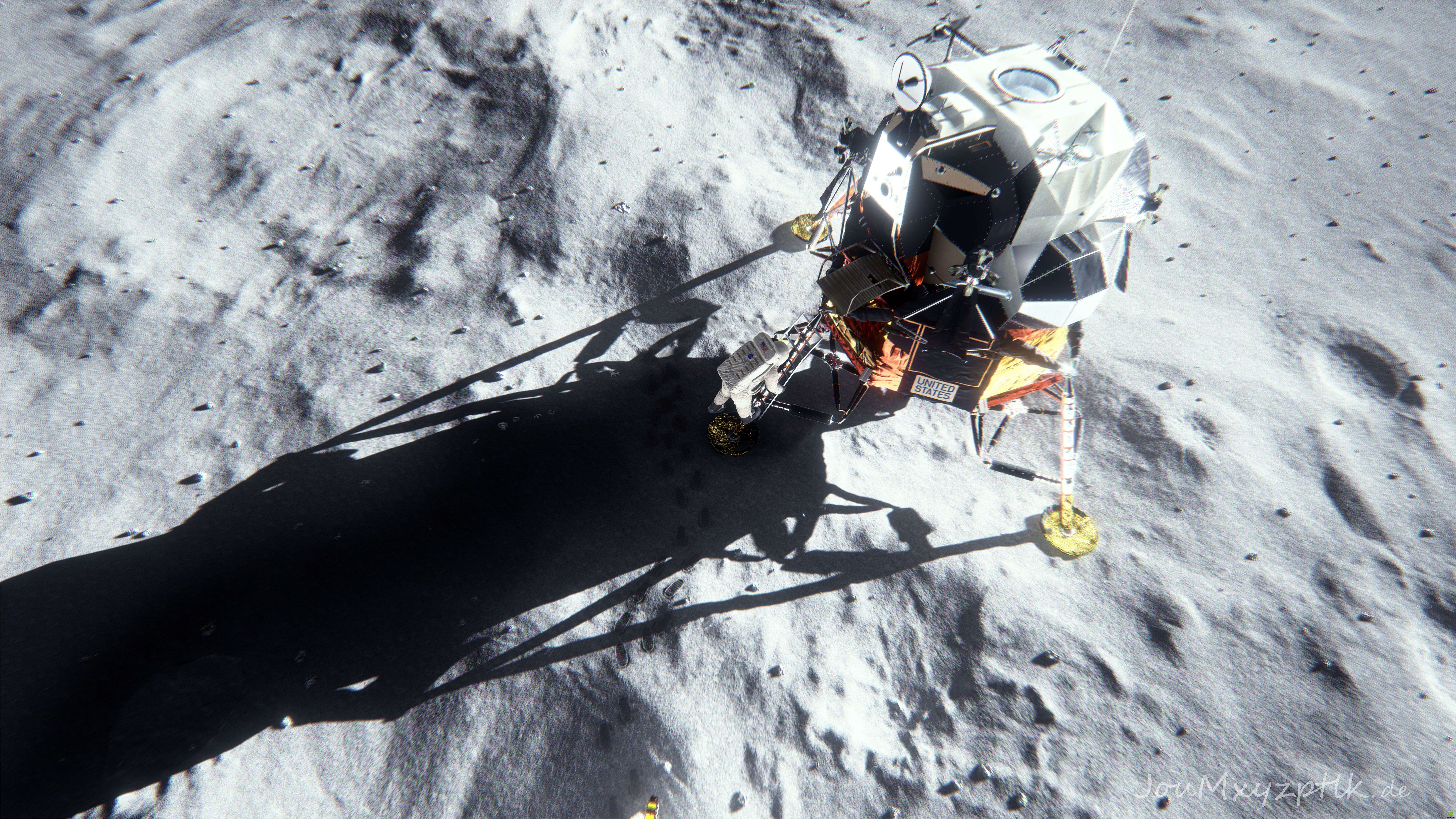 9600x5400 Nvidia Apollo 11 video in 9K (9600x5400) with AA