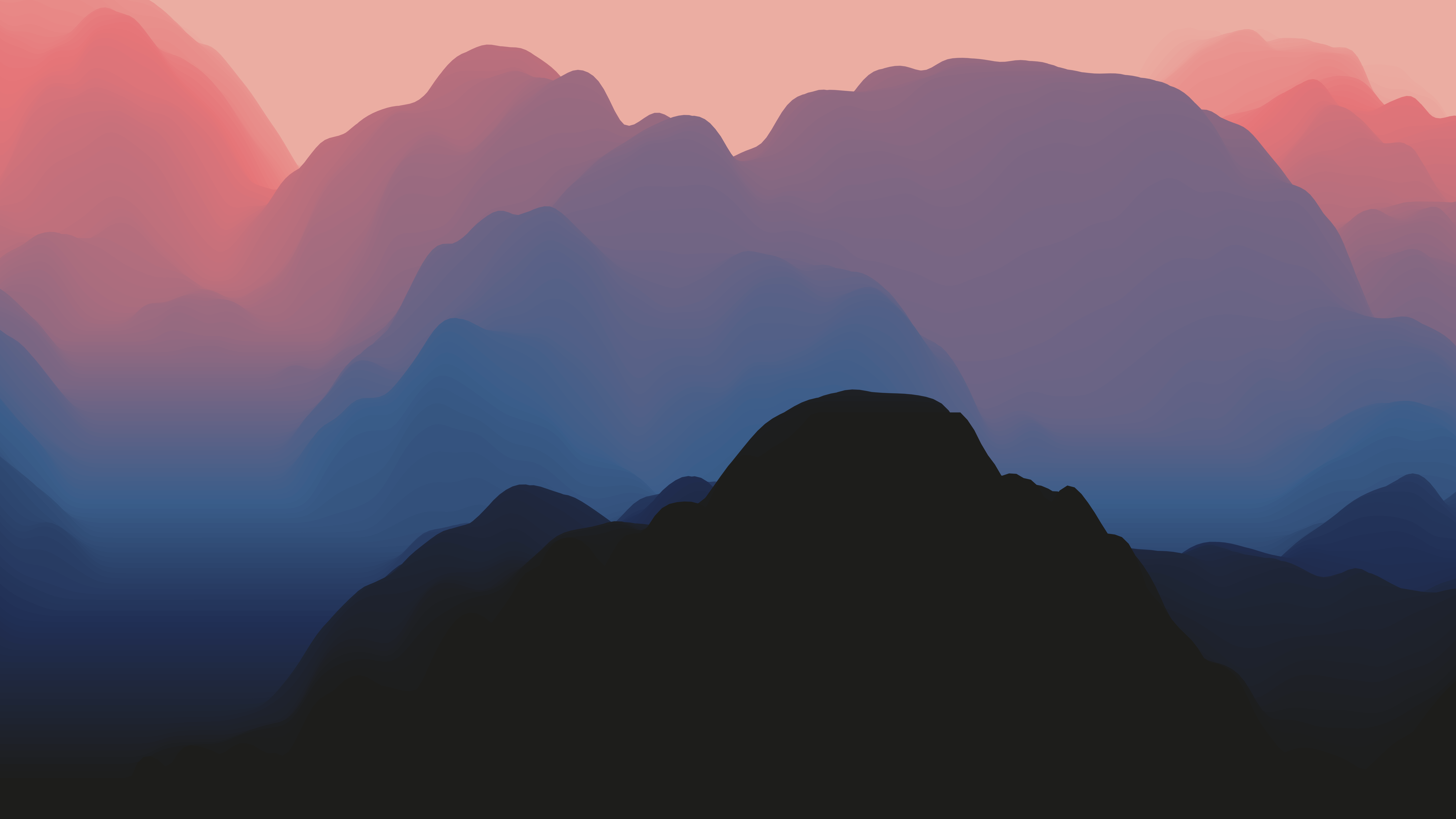 7680x4320 Looks great in Linux, Fog over mountains abstract 8k [7680 x 4320]