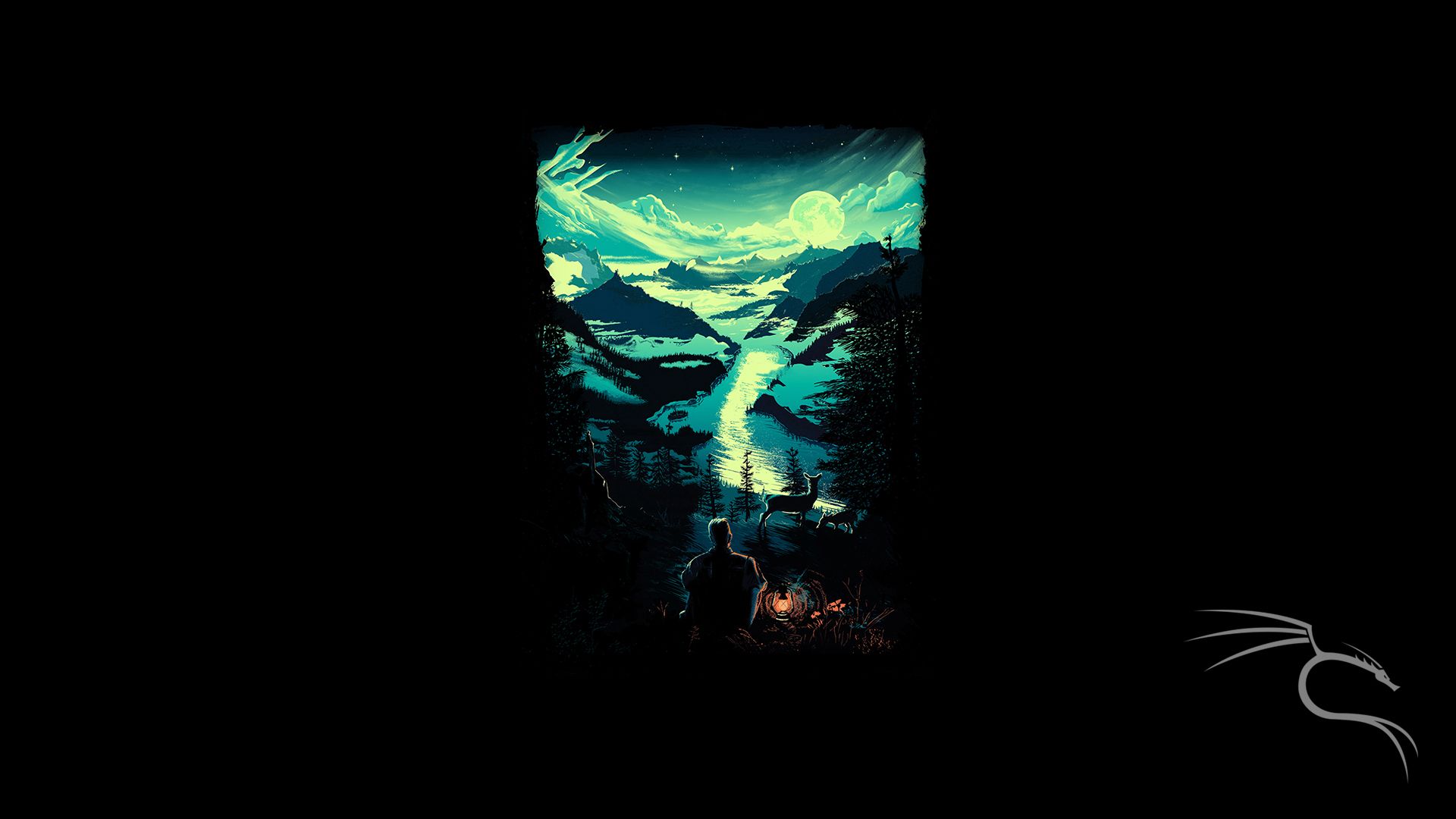 1920x1080 Kali Linux Dark Wallpaper