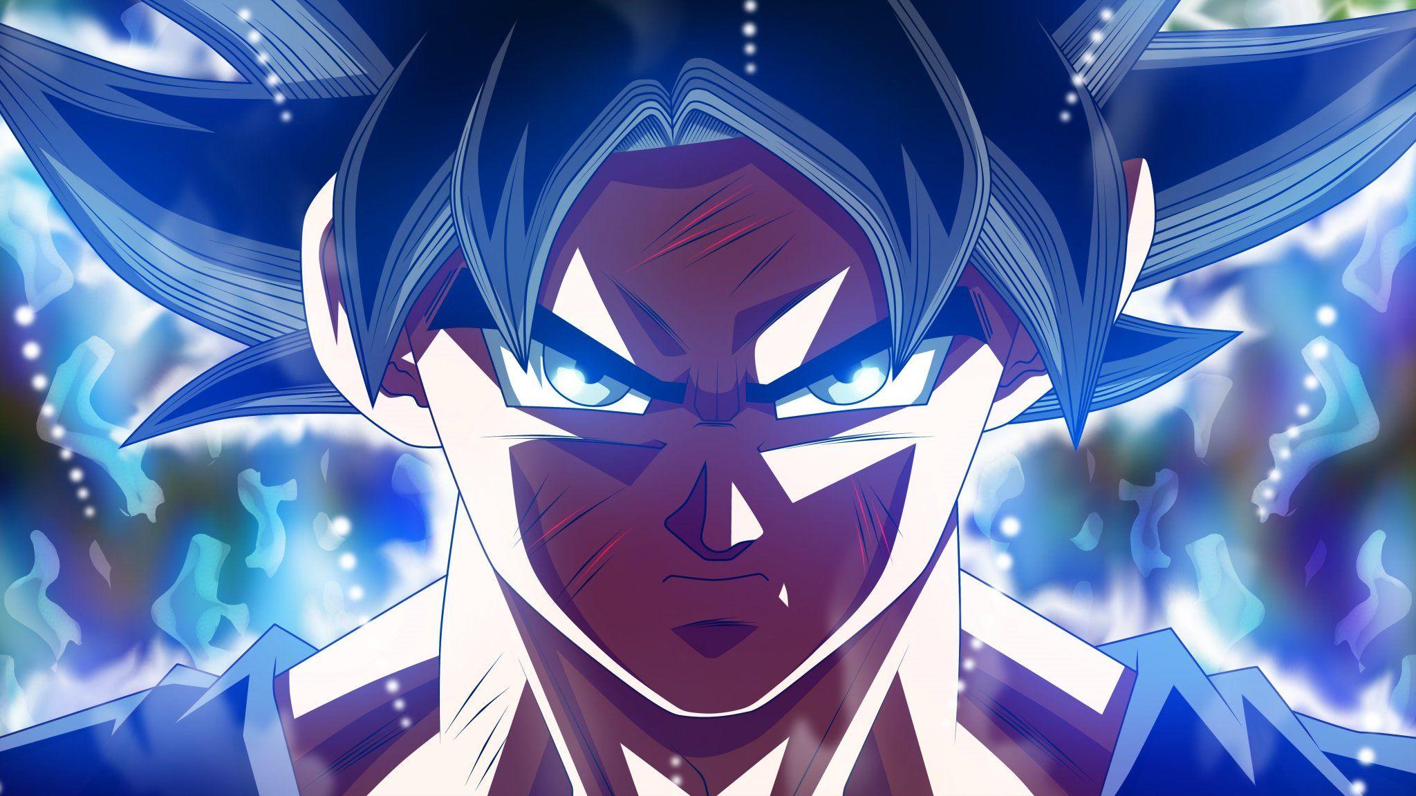 2048x1152 Dragon Ball Super Son Goku Ultra Instinct hình nền