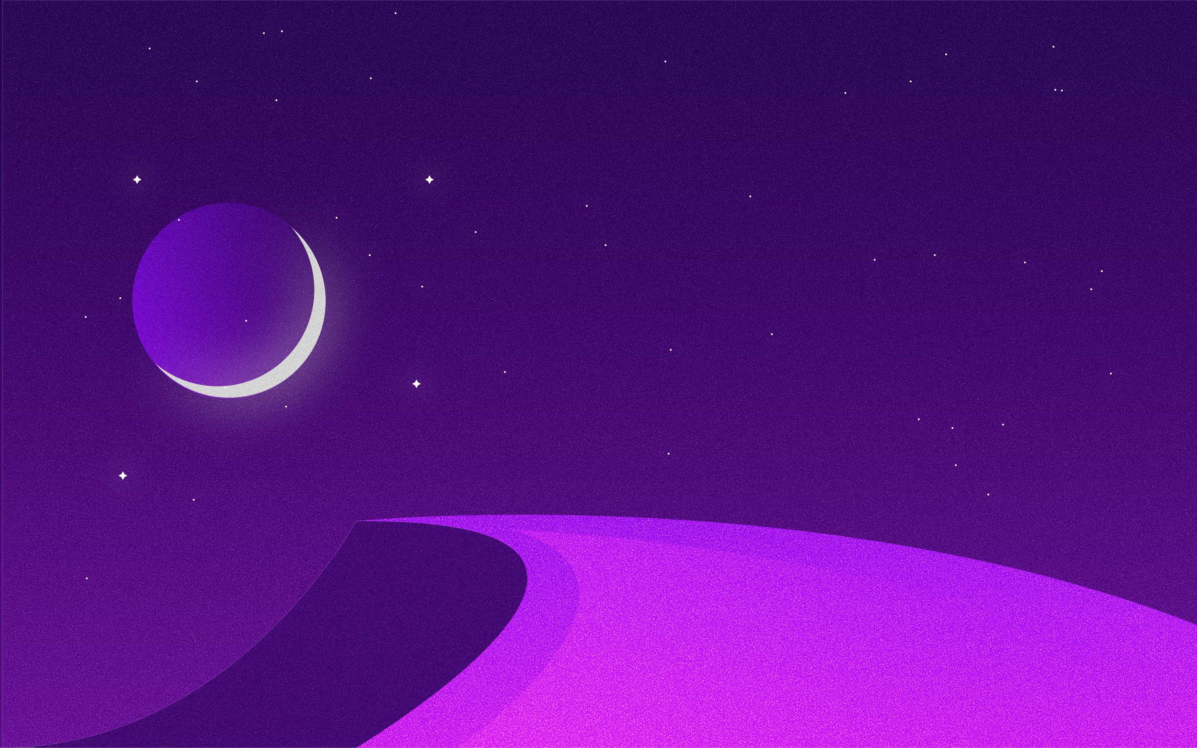 3840x2400 Ramadan Purple Evening 4K 8K Wallpaper