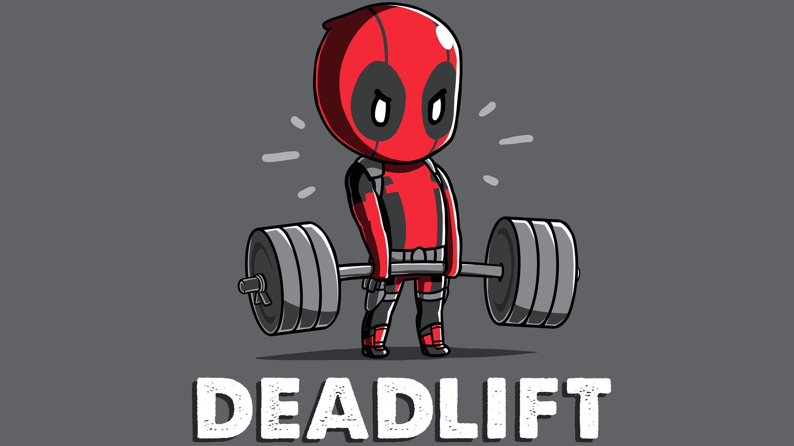 2560x1440 Deadpool Deadlift Funny 8k 1440P Resolution HD 4k