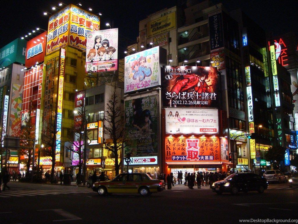 1024x768 Akihabara Club SEGA By Skyblue 13 Desktop Background