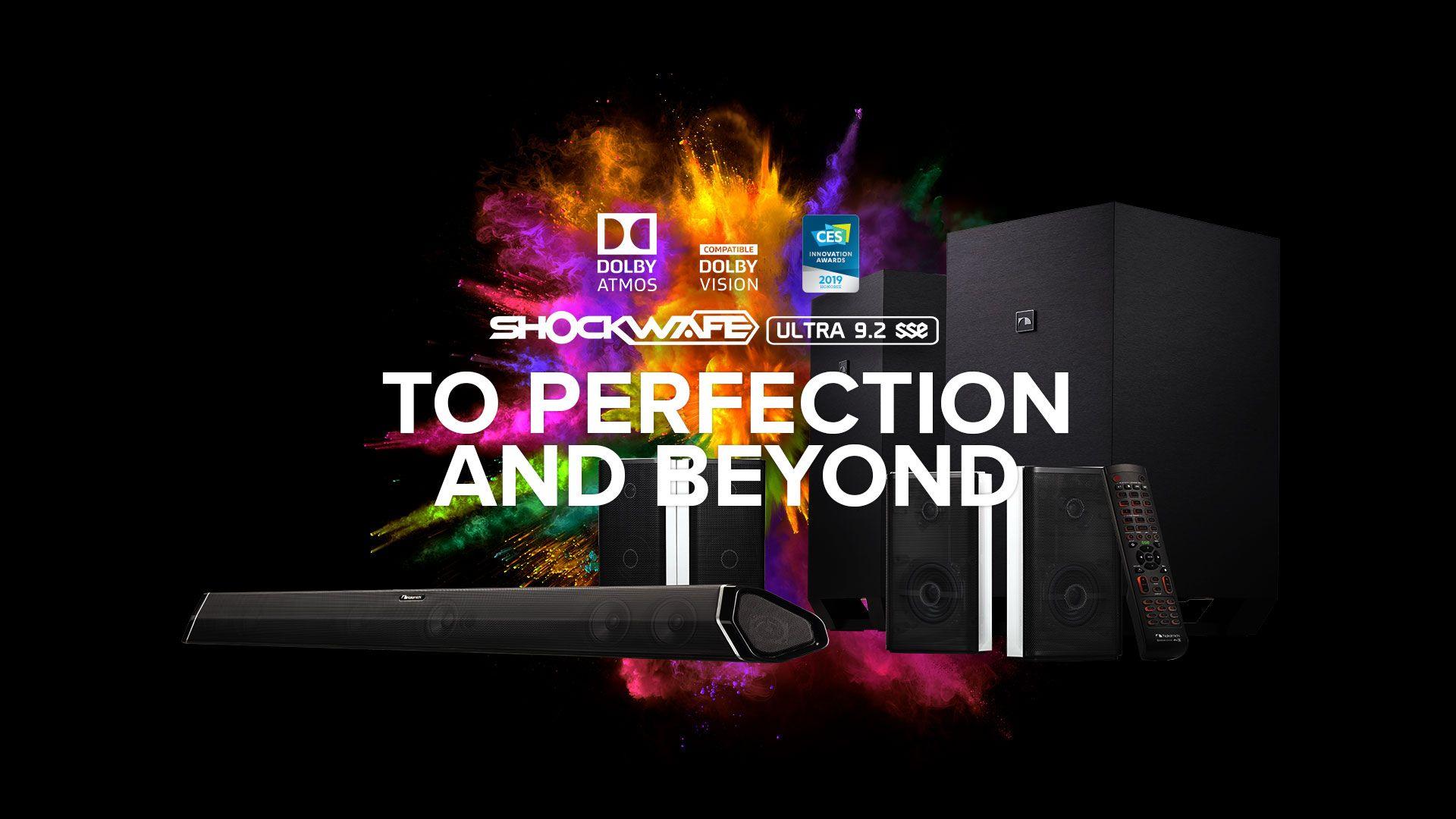 1920x1080 Shockwafe Ultra 9.2 SSE with Dolby Atmos Soundbar. Dual 10