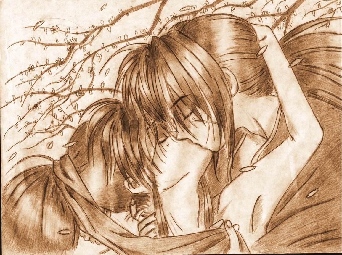 1155x862 Rurouni Kenshin Kiss Anime