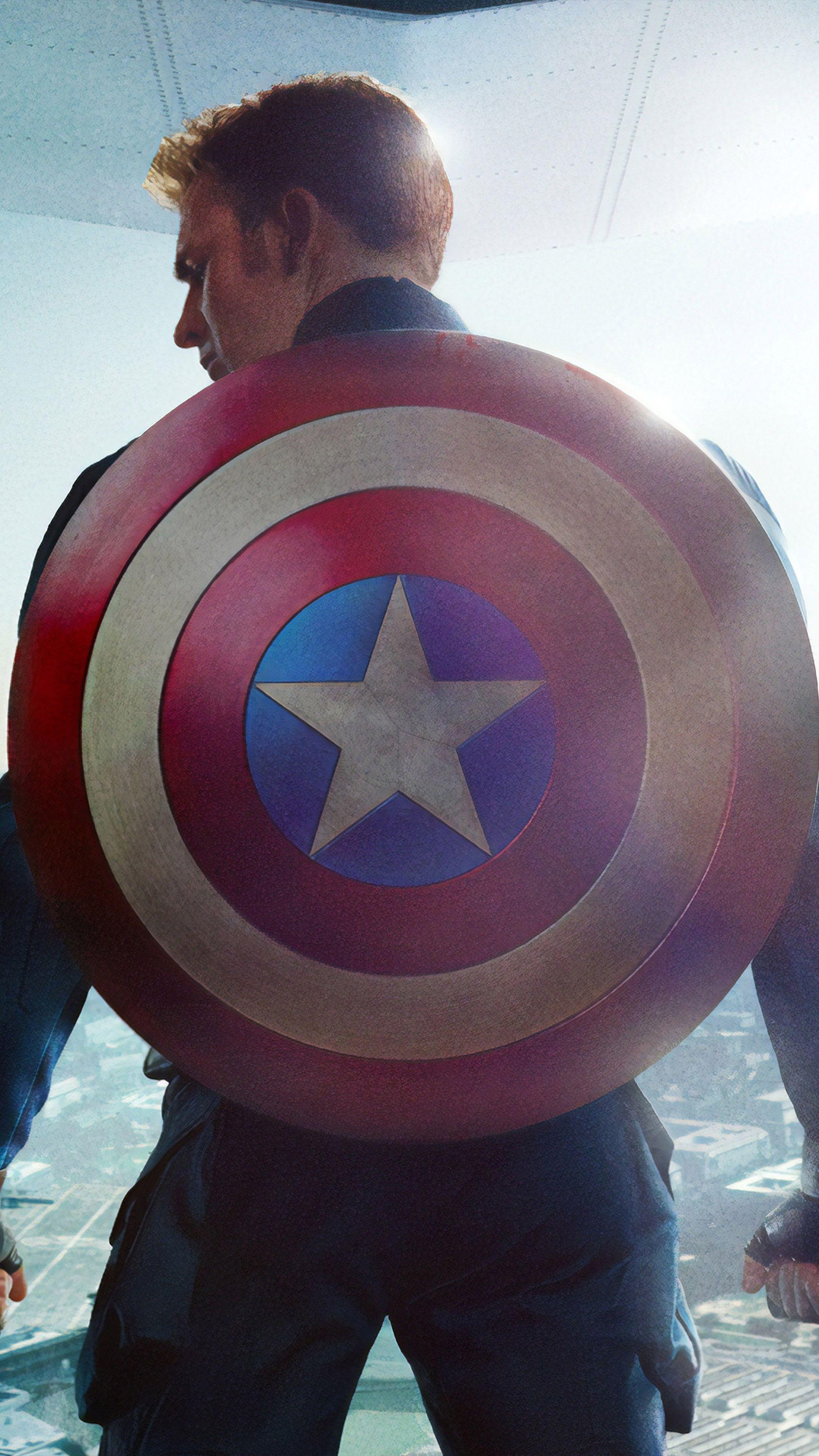 2160x3840 Captain America With Shield Wallpaper