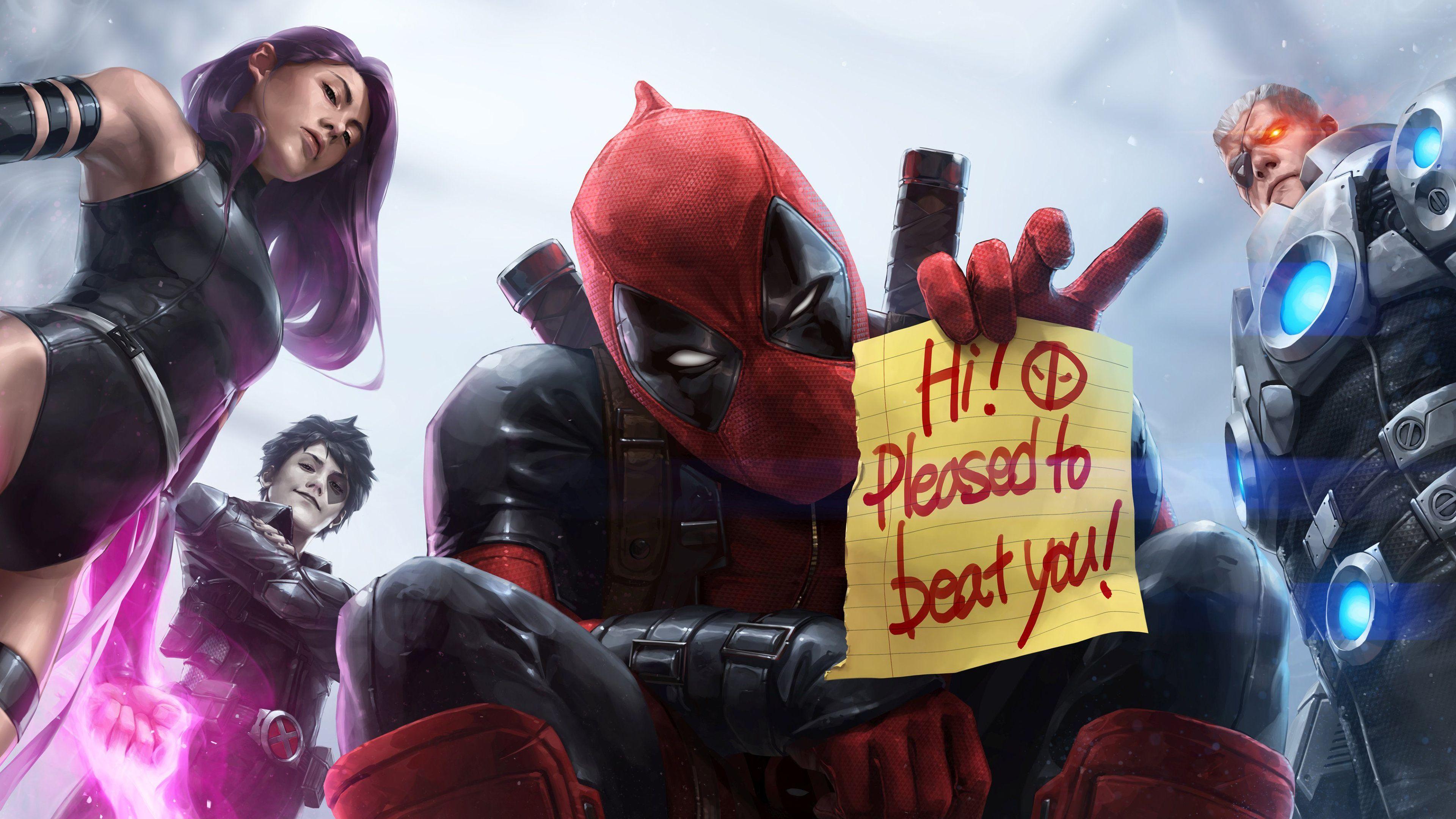 3840x2160 Deadpool, X Force, Cable, Psylocke, Domino, 4k Wallpaper