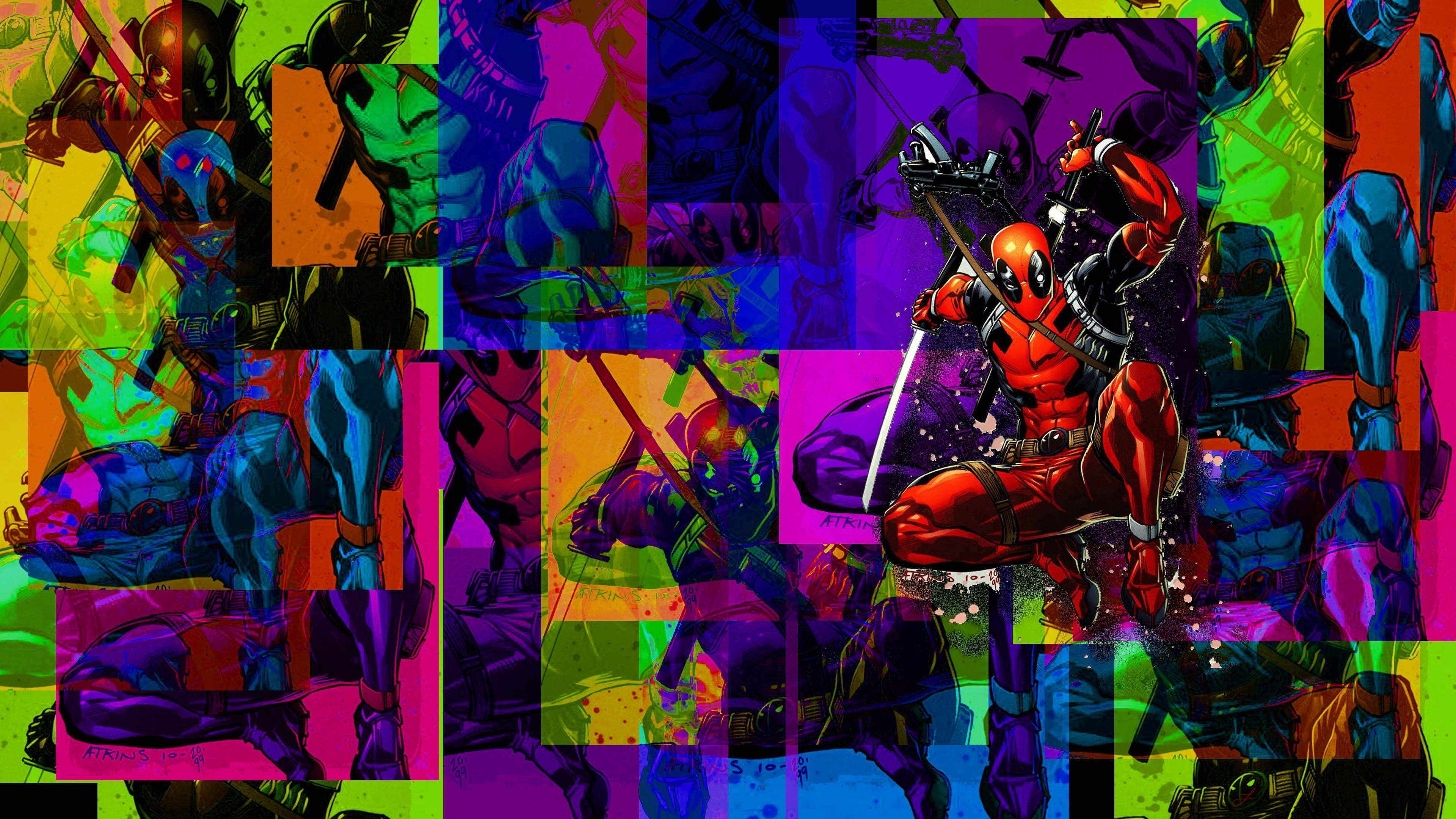 3840x2160 4K Deadpool Wallpaper: Tried my own Photoshop Error wallpaper