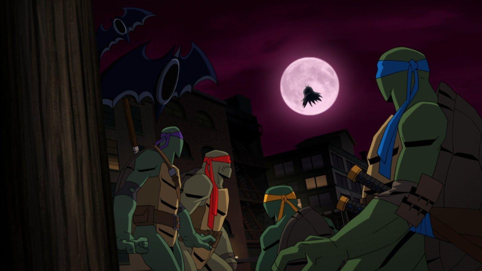 1600x900 NickALive!: First Clip, New Image from 'Batman vs. Teenage Mutant Ninja Turtles' Movie