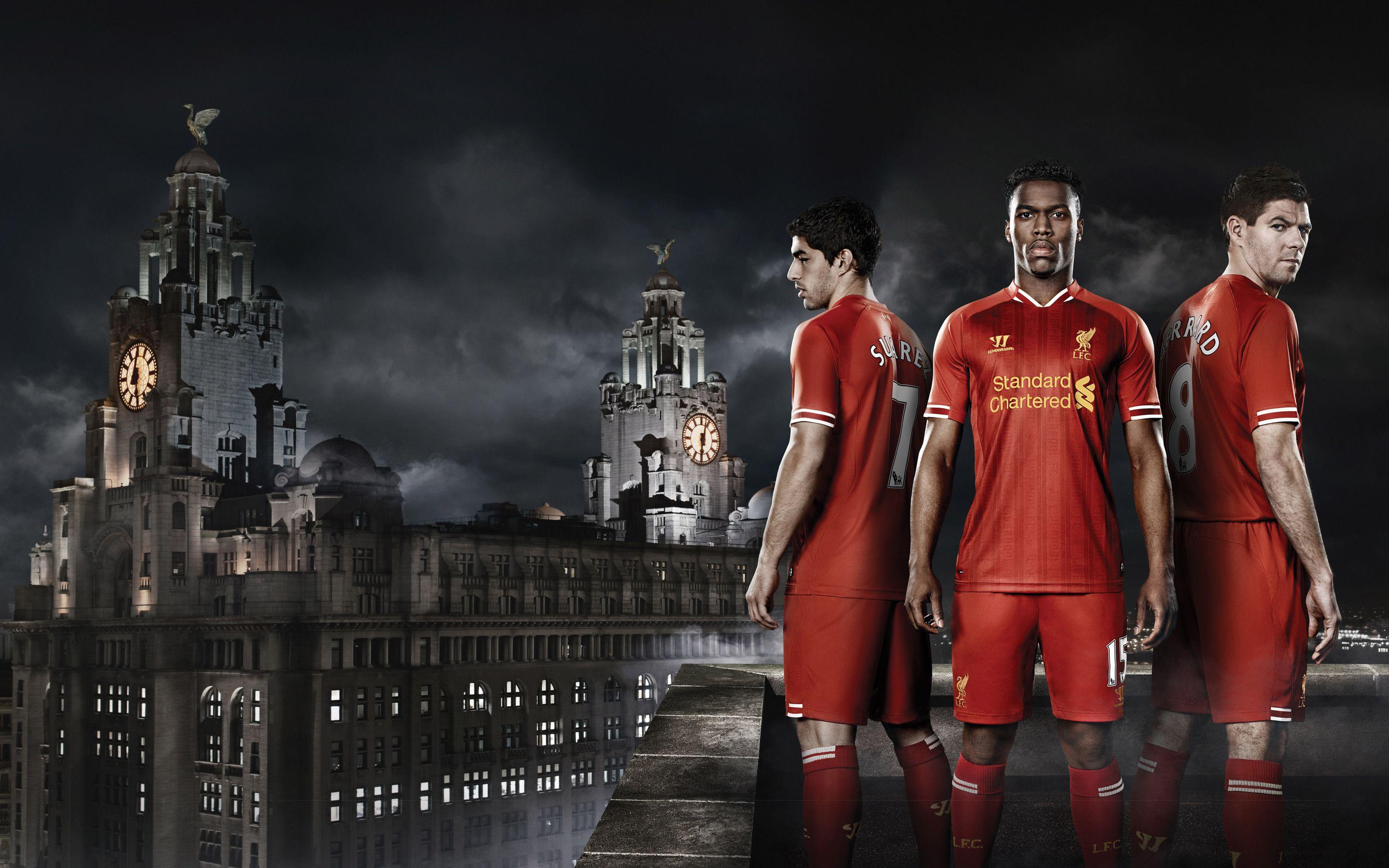 2880x1800 Liverpool FC Daniel Sturridge Luis Suarez Steven Gerrard