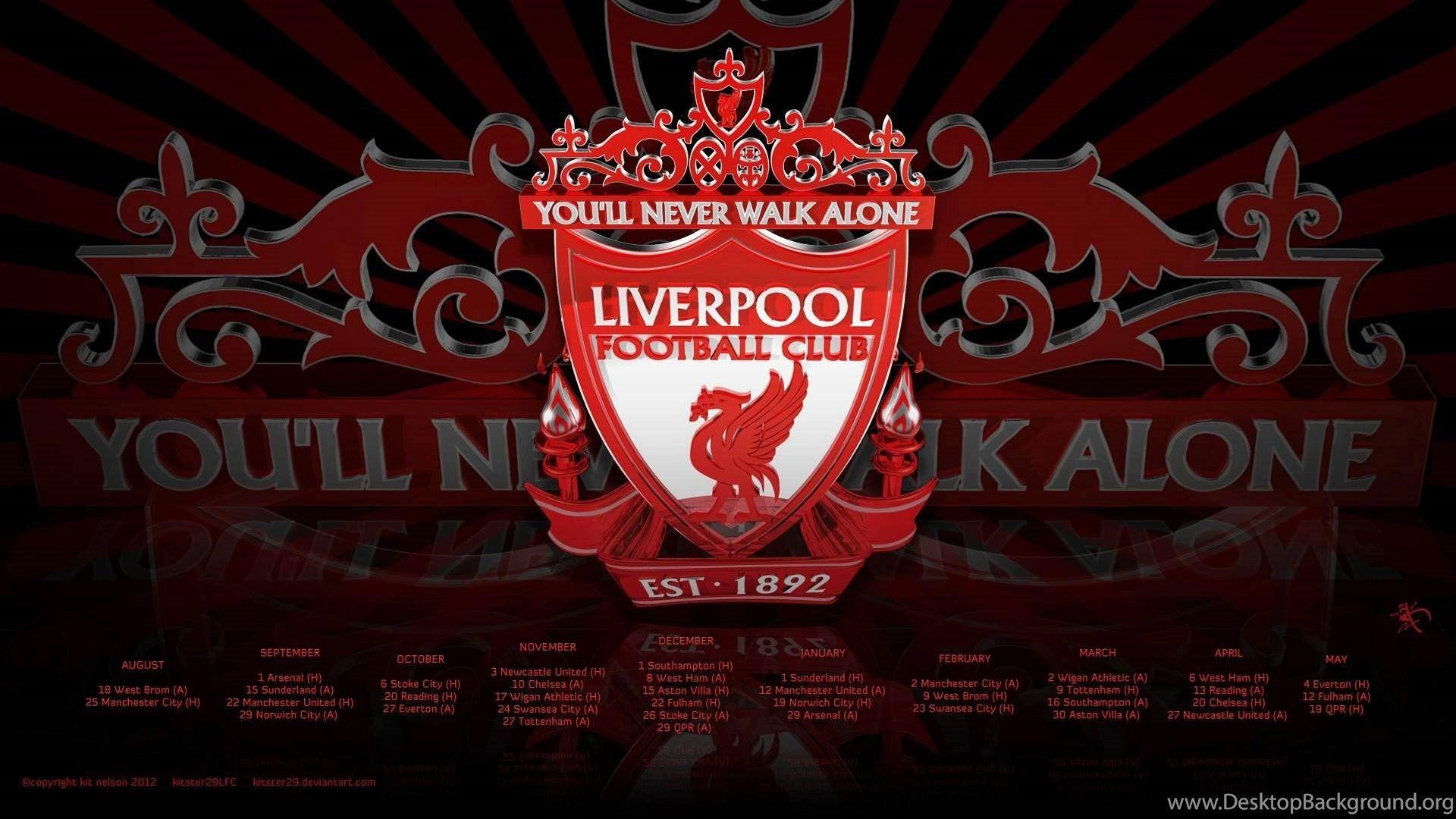 Download Liverpool 4k Logo On Wood Grain Wallpaper  Wallpaperscom