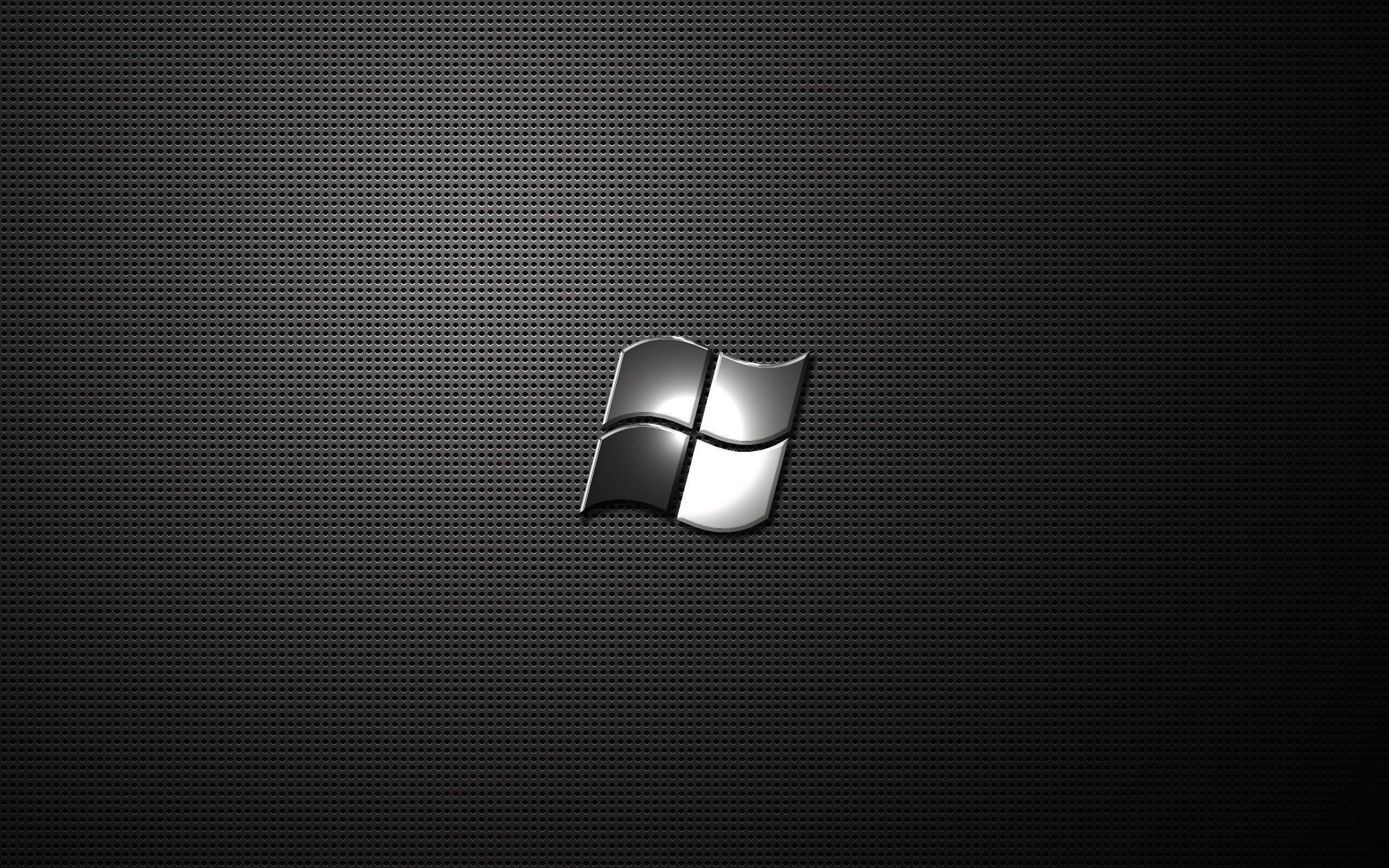 Black Microsoft Logo Wallpaper