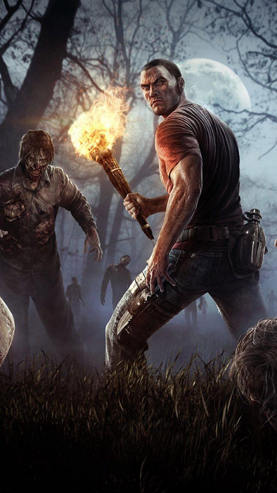 950x1689 Fighting With Zombies H1Z1 Battle Royale 4K Ultra HD Mobile Wallpaper