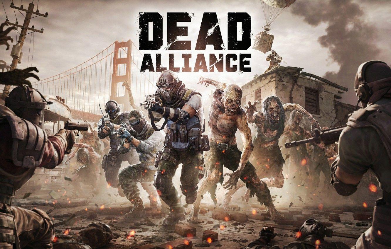 1332x850 Wallpaper zombie, gun, blood, pistol, game, undead, soldier, weapon, man, survivor, saw, fight, battle, rifle, apocalypse, bulletproof vest image for desktop, section игры