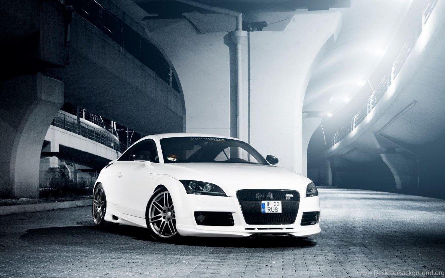 1440x900 Dark White Audi Tt Rs Wallpaper Desktop Background