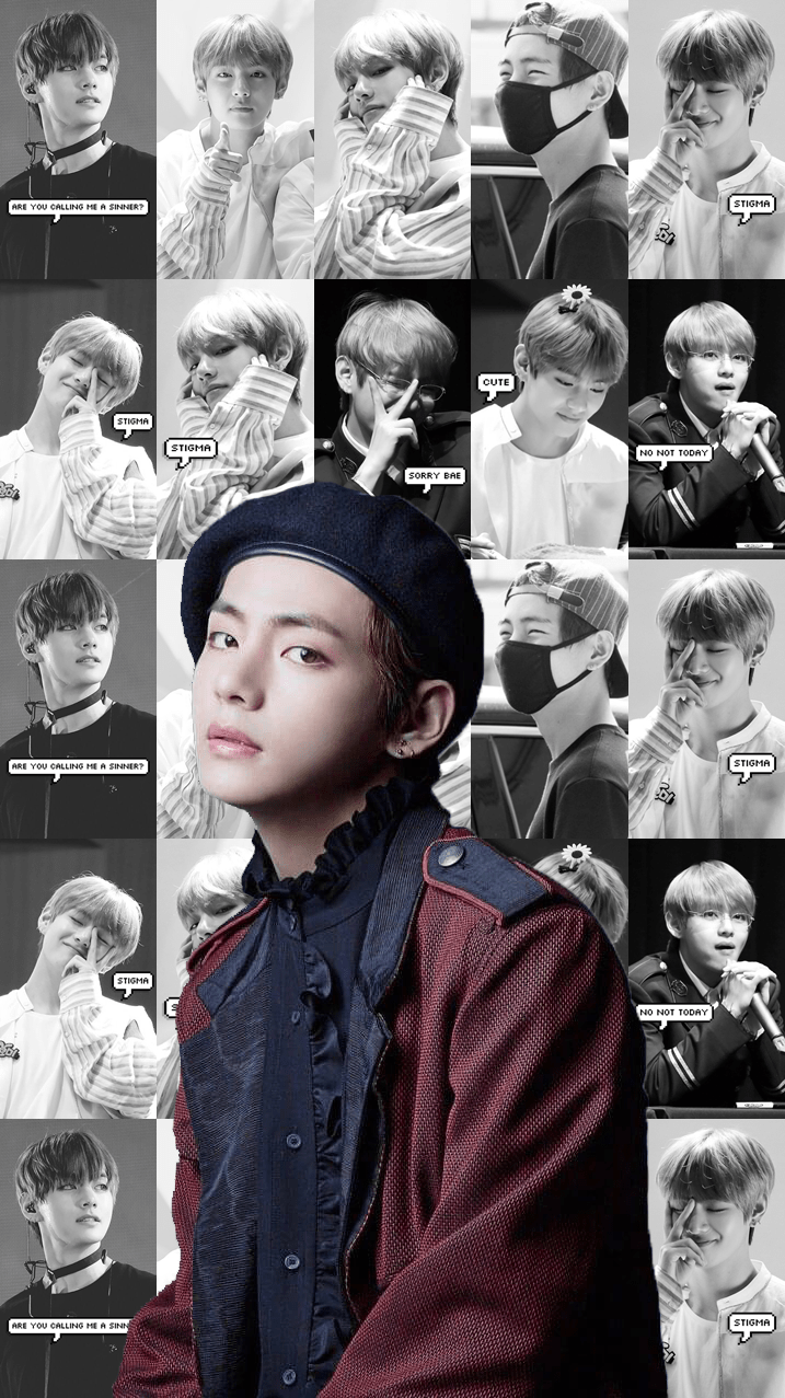 717x1277 Wallpaper Kim Taehyung Collage