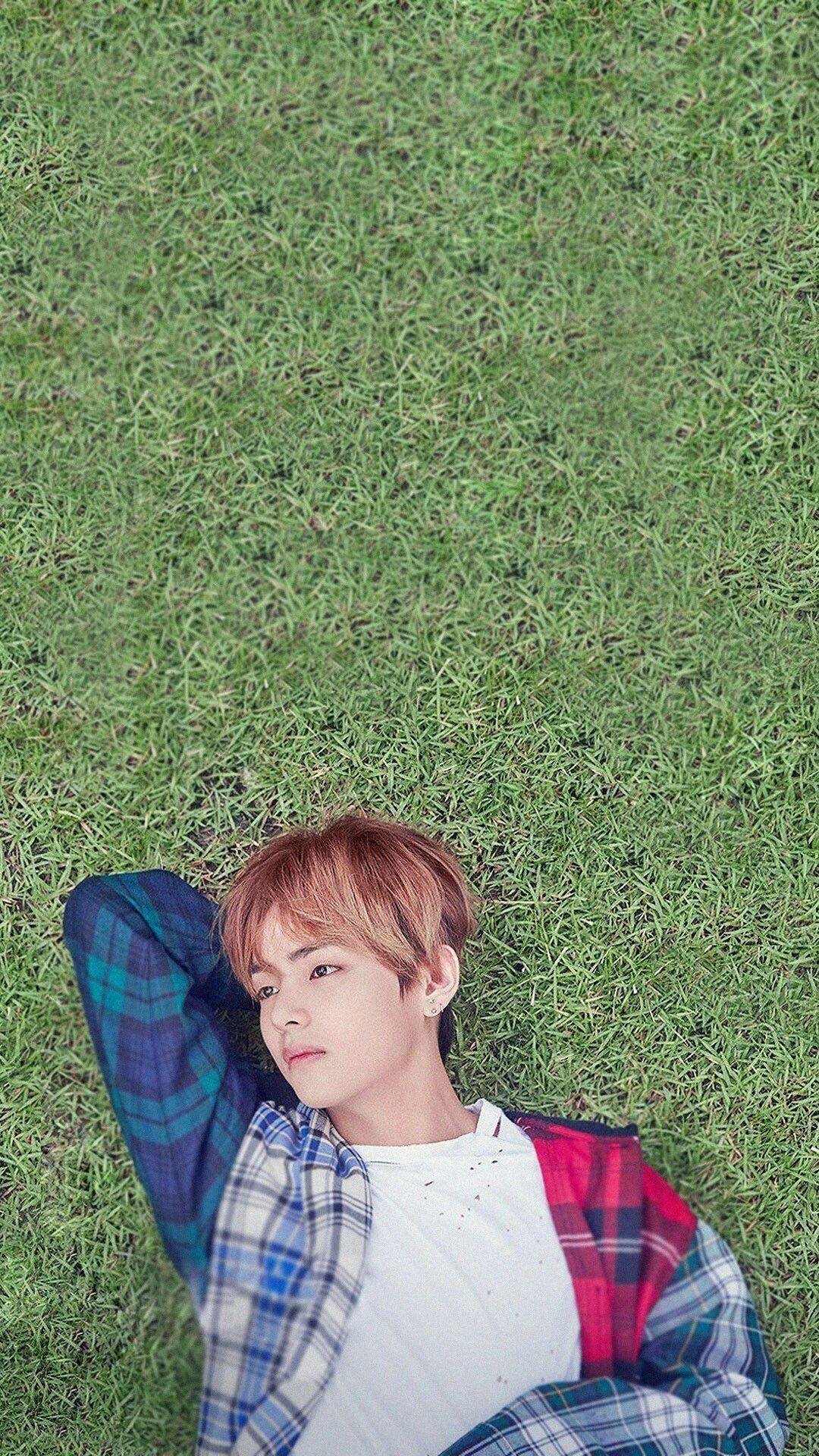 1080x1920 Bts V Yellow Wallpaper