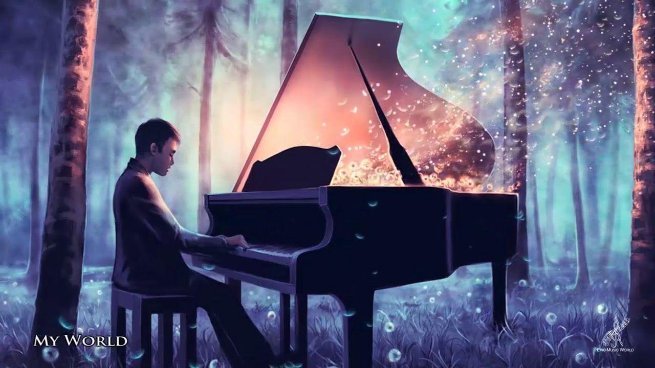 1280x720 Forest Pianist Animated Wallpaper