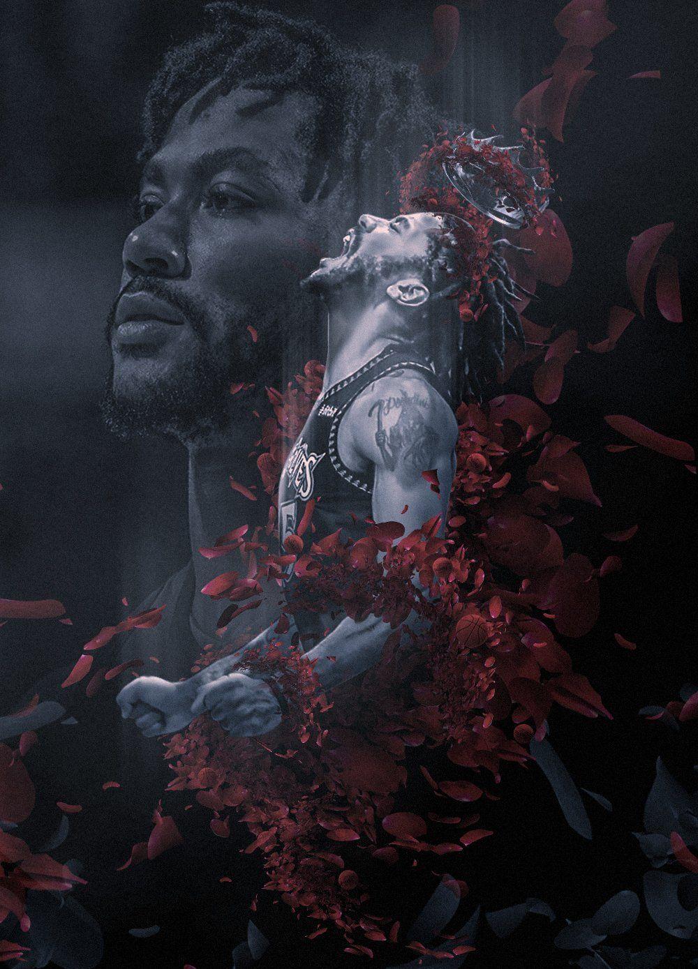 1000x1389 BossLogic on. Derrick rose wallpaper, Nba basketball art