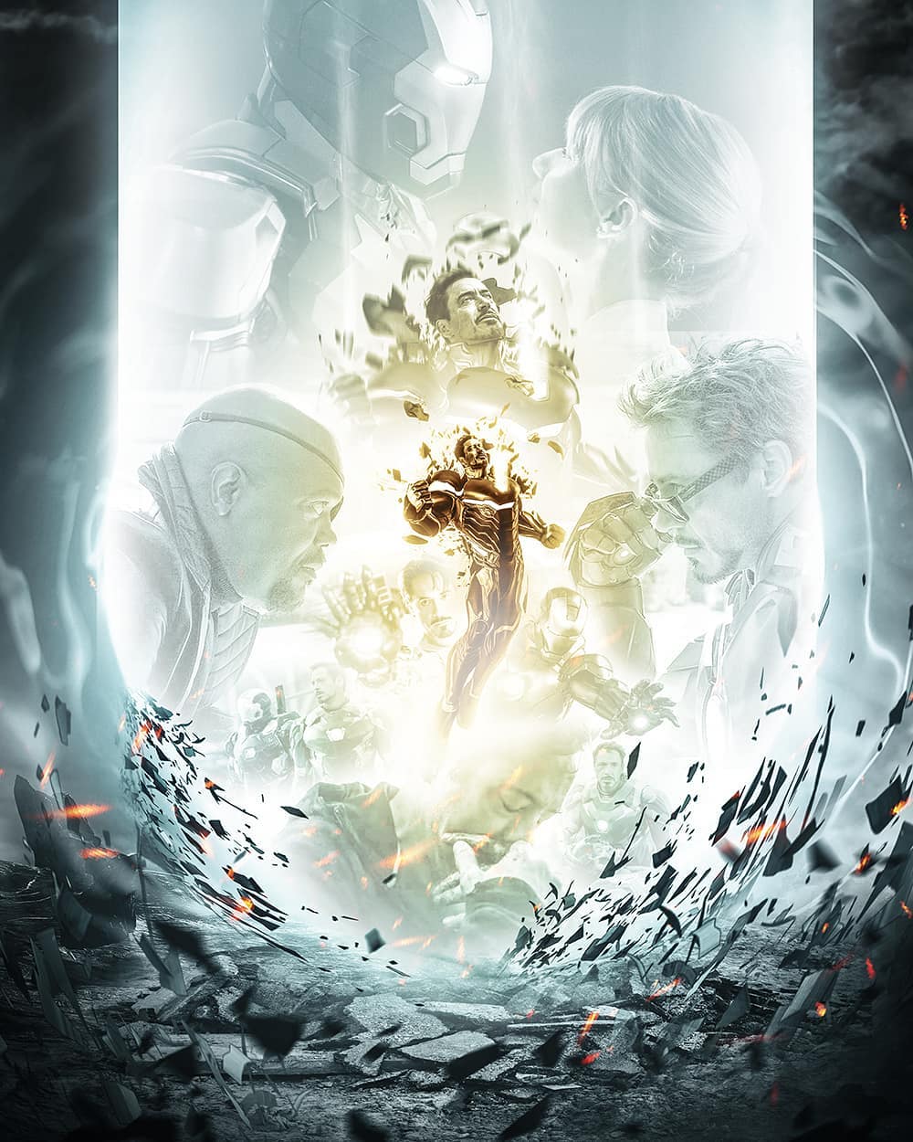 1000x1250 Iron Man art
