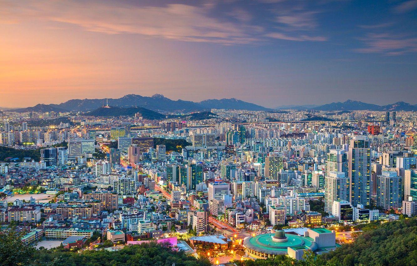 1332x850 Wallpaper panorama, South Korea, Seoul, Seoul, The Republic Of Korea image for desktop, section город