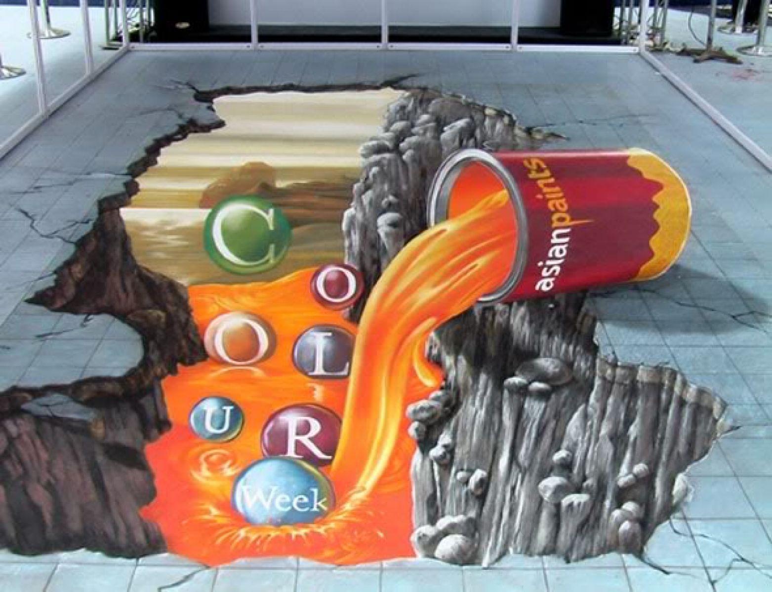 1563x1200 3D Optical Illusion Street Art 4k wide ultra HD wallpaper. Street